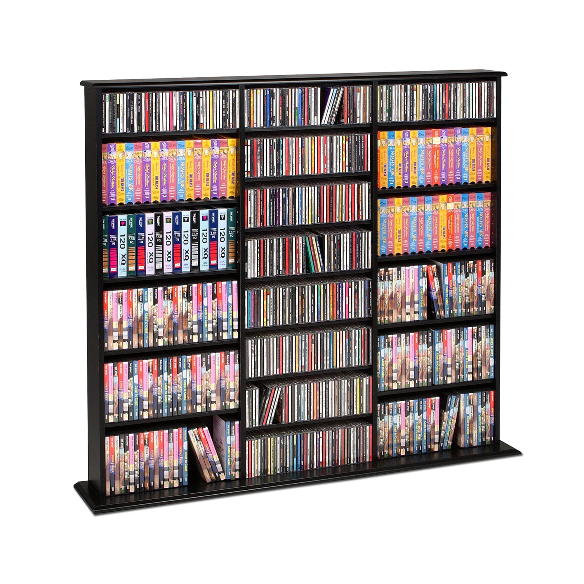 Prepac Triple Width Wall Storage Cabinet - Black | Space-Saving Organizer for Bedroom, Living Room & Office | Durable & Stylish Home Storage Solution