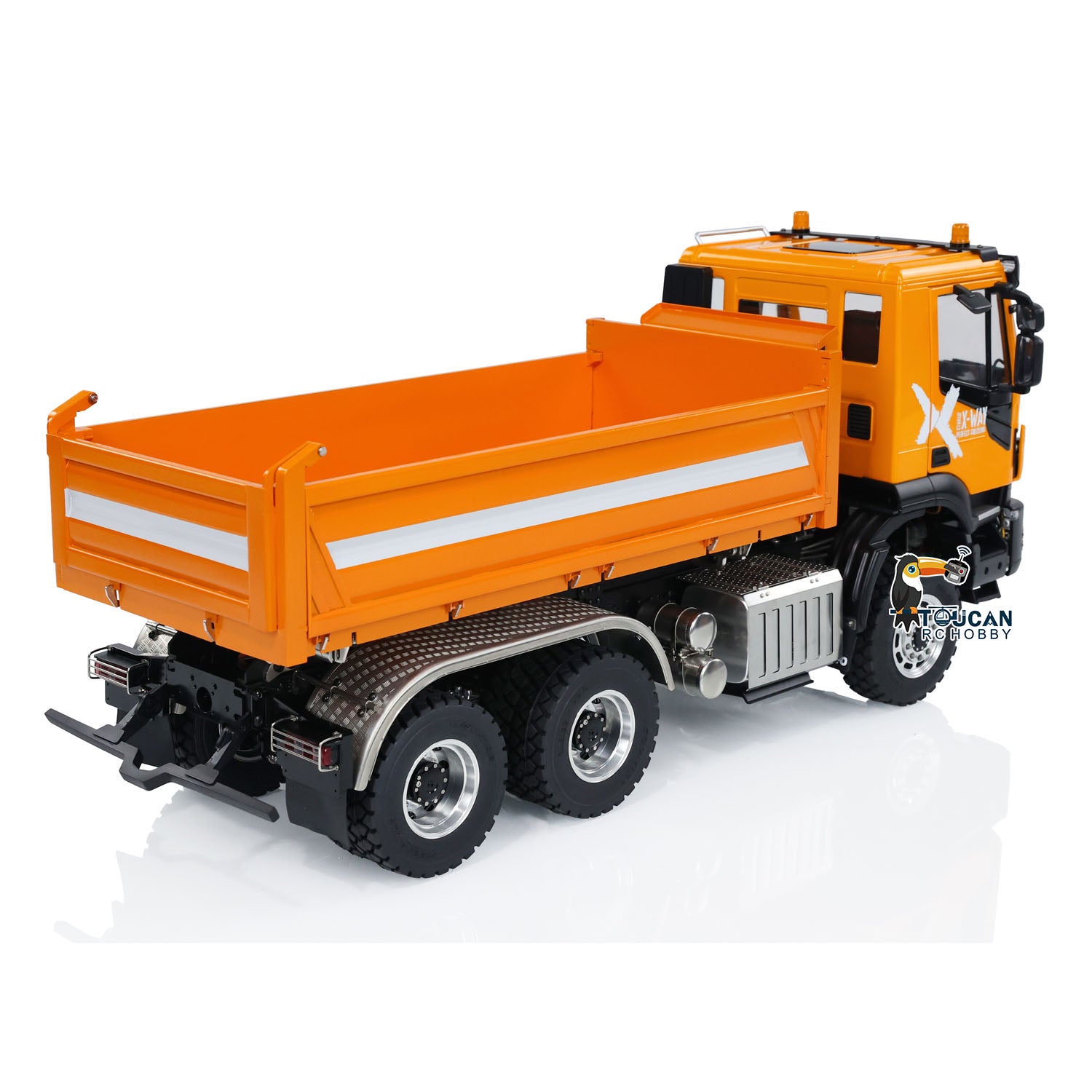 Customized LESU Metal 6x6 1/14 Scale RC Hydraulic Dump Truck - 3 Way Radio Controlled Construction Vehicle DIY Model Kit for Adults & Kids | Perfect for Construction Site Play, Collecting, and STEM Learning