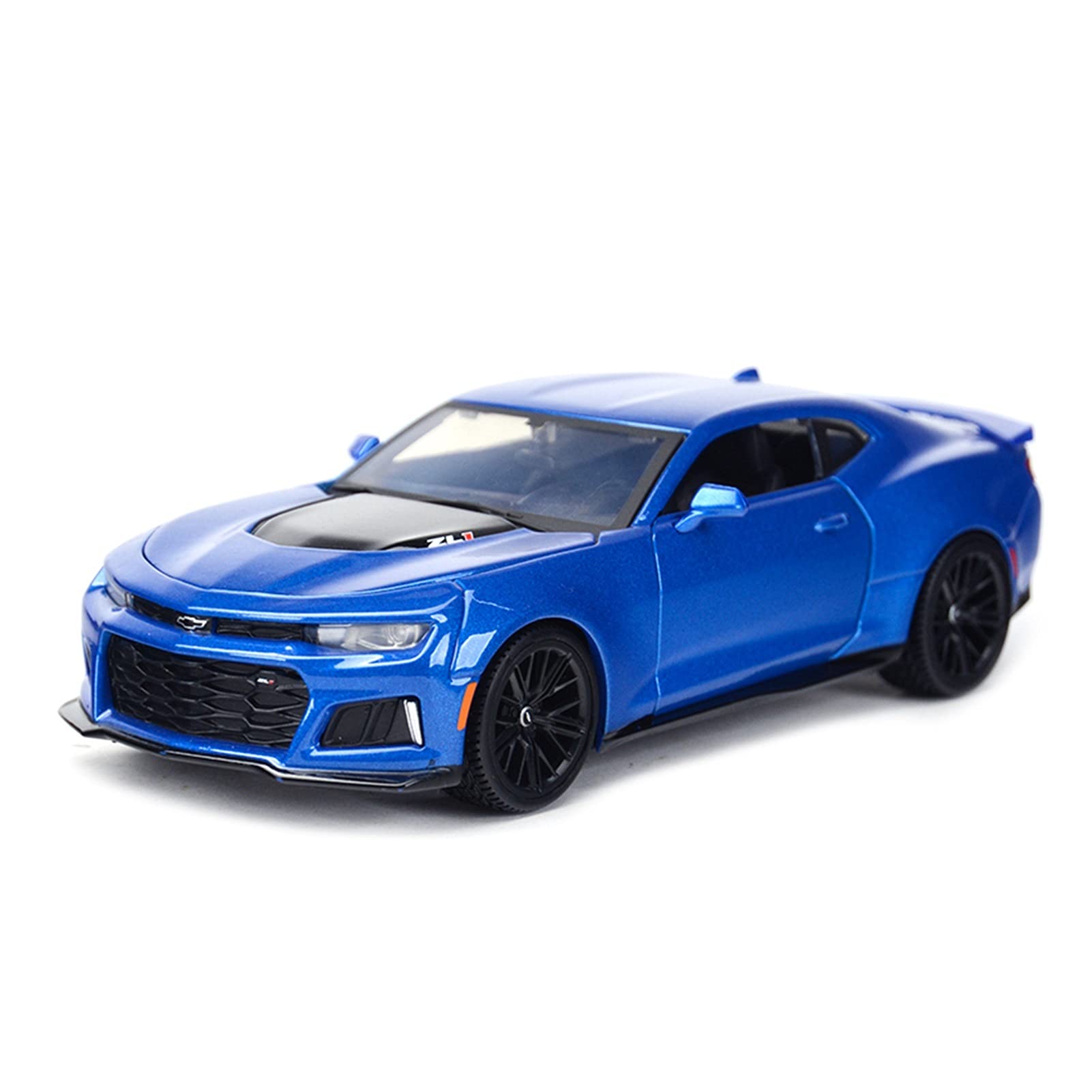 1:24 Scale Chevrolet Camaro ZL1 2017 Die Cast Alloy Model Car - Highly Detailed Collectible Vehicle Replica for Display & Gifting | Perfect for Car Enthusiasts, Office Decor & Birthday Presents (Blue)