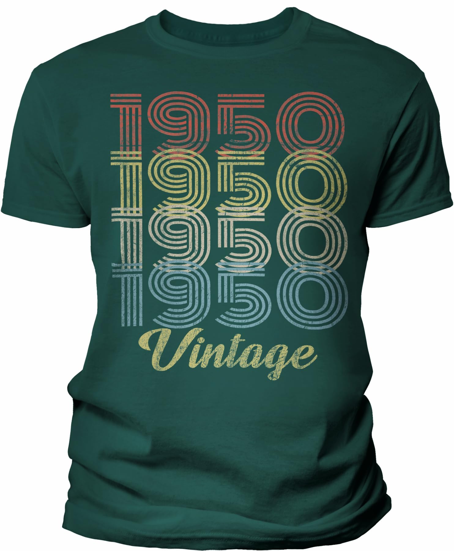 Vintage 1950 Retro 75th Birthday Gift T-Shirt for Men - Classic 1940s Style 75 Year Old Birthday Present - Perfect for Parties, Family Celebrations & Milestone Events