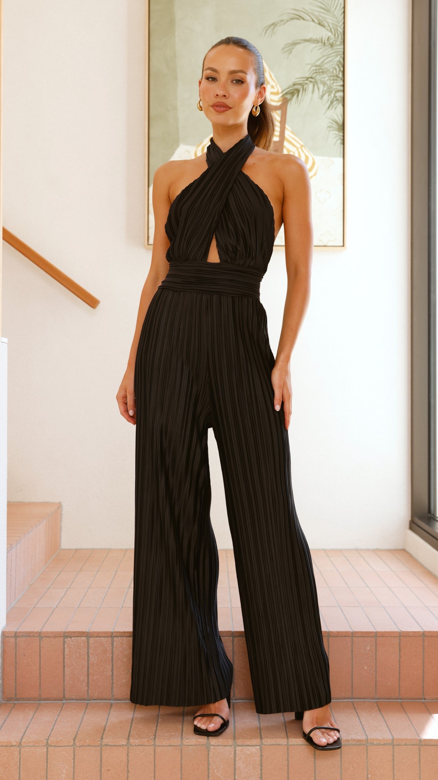 Frances Women's Jumpsuit - Black One Piece Romper for Casual Wear, Work & Night Out | Plus Size Available