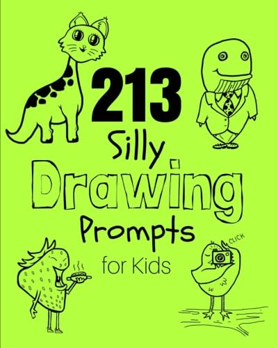 213 Fun and Creative Drawing Prompts for Kids - Sketch Book for Young Artists | Perfect for Art Class, Homeschooling & Creative Playtime