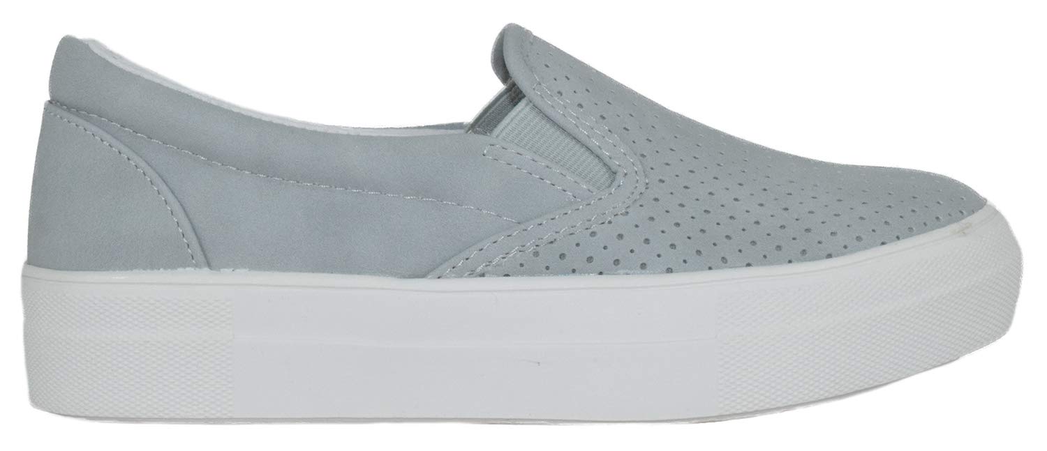 Women's Slip-On Loafers with Memory Foam Insoles - Comfortable Casual Sneakers with Hidden Platform & Round Toe | Perfect for Work, Travel & Everyday Wear