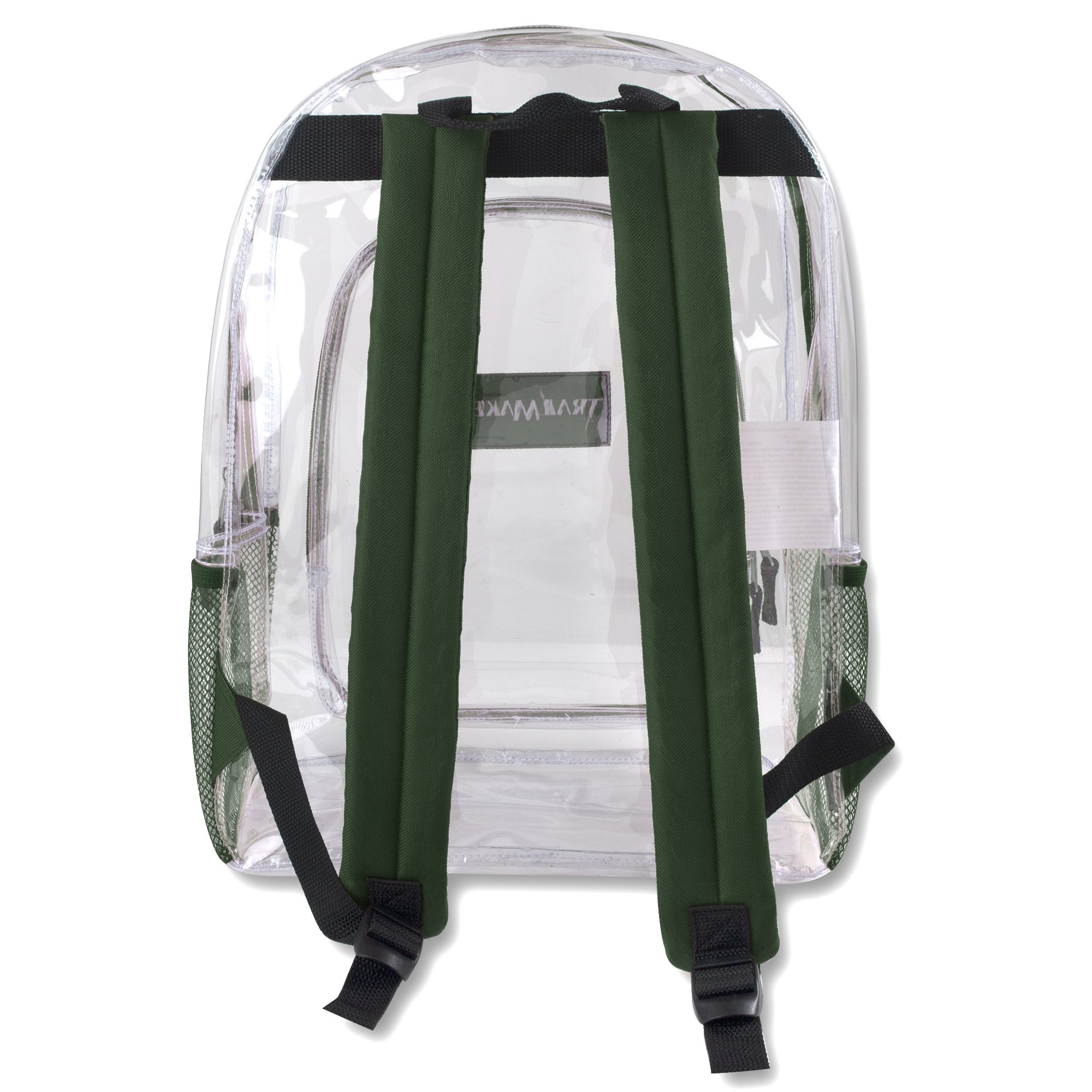Durable Clear Transparent Backpack - Stadium Approved See-Through Bag for School, Work, Travel & Events | Water-Resistant Unisex Daypack for Concerts, Airports & Security Checkpoints