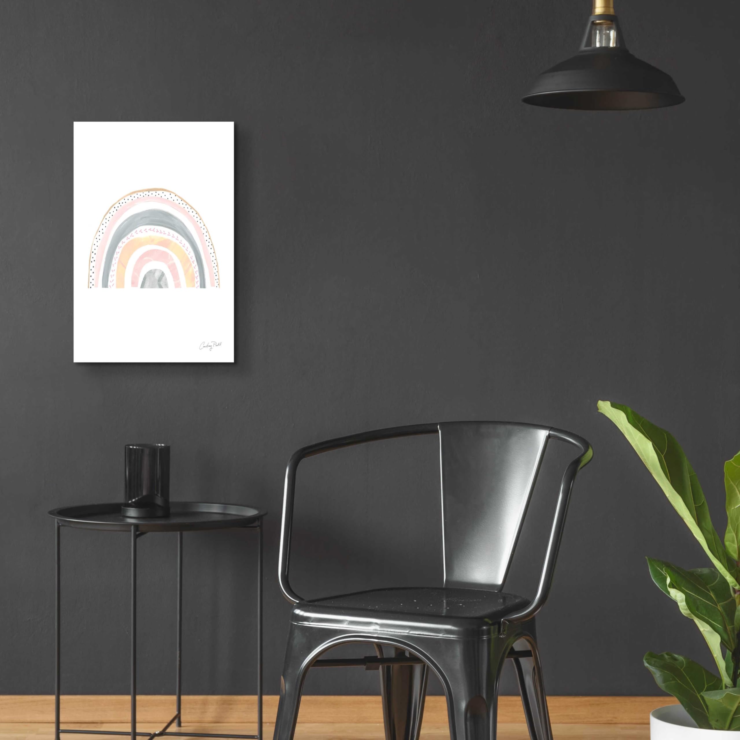 Boho Rainbow IX by Courtney Prahl - 16x24 Inch Acrylic Glass Wall Art Painting, Modern Abstract Rainbow Home Decor for Living Room, Bedroom & Office