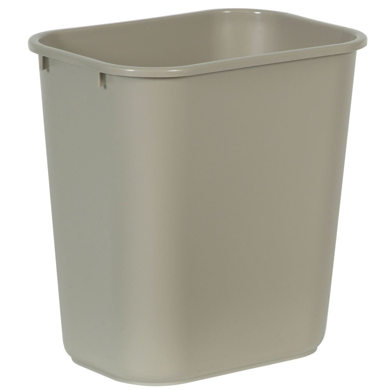Rubbermaid Commercial Plastic 7-Gallon Trash Can - Heavy Duty Beige Waste Bin for Kitchen, Office, Bathroom (Pack of 2) - Durable & Odor-Resistant Garbage Container for Home & Business Use