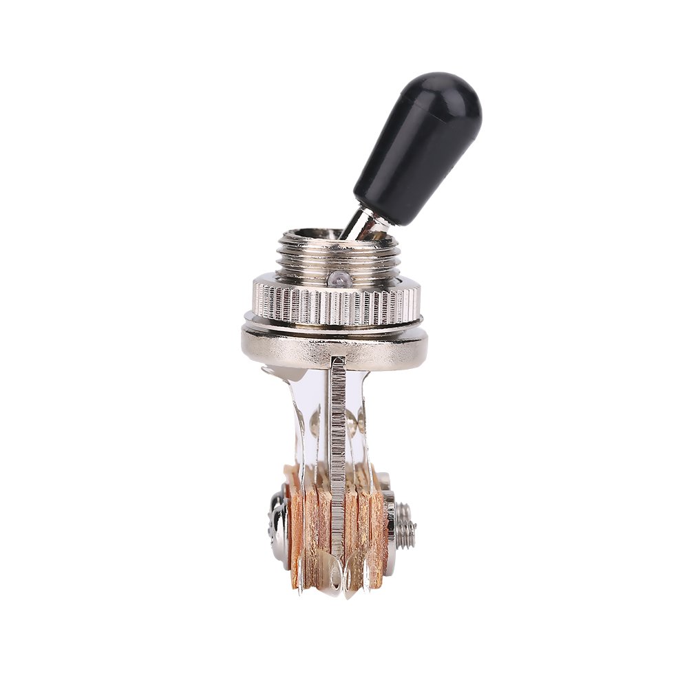 Alomejor 3-Way Guitar Pickup Selector Switch - Metal Toggle Replacement for Electric Guitar Parts | Perfect for Gibson, Fender & DIY Guitar Repairs