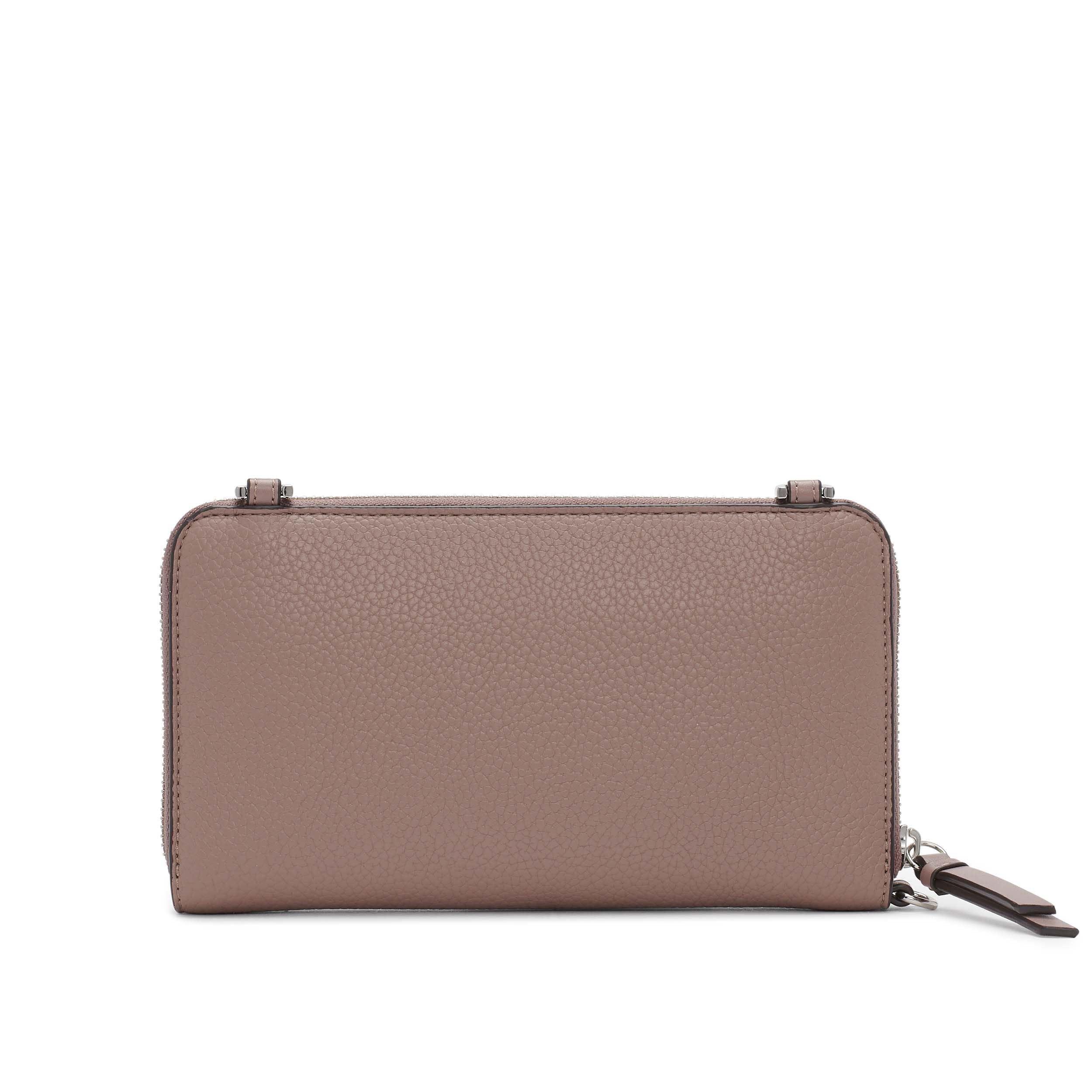 Calvin Klein Marble Print Crossbody Wallet with Detachable Strap - Stylish & Organized for Travel, Shopping & Everyday Use