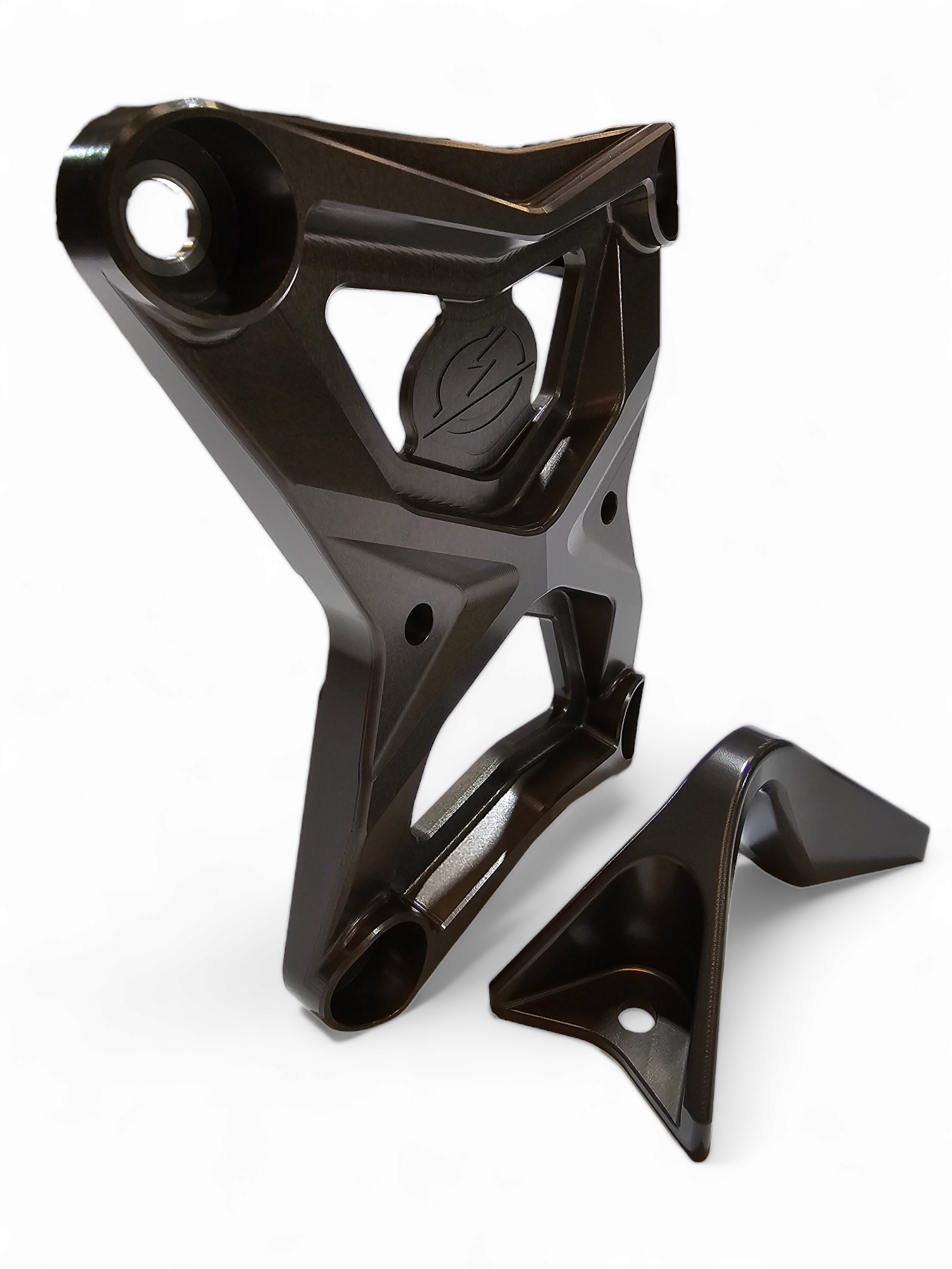 2020-2024 Polaris RZR Pro XP Heavy-Duty Radius Rod Plate with Tow Hook - Gunmetal Finish (RRP610027) - Off-Road Protection & Recovery Accessory for UTV Adventures