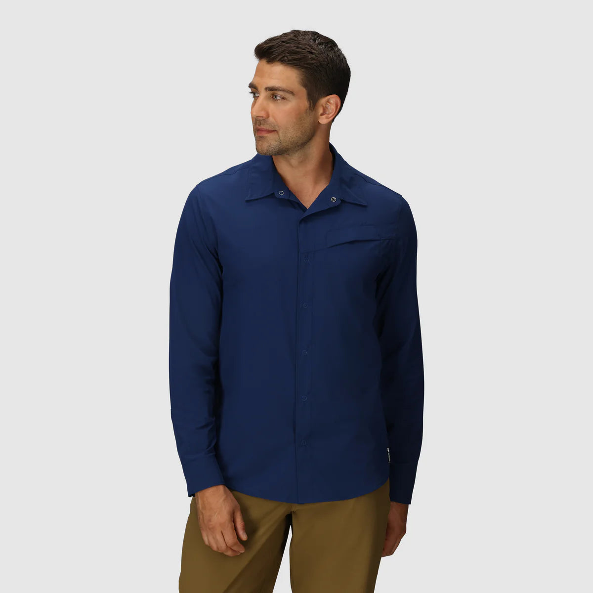 **Astroman Men's UPF 50+ Long Sleeve Sun Shirt - Lightweight & Breathable UV Protection for Hiking, Fishing & Outdoor Activities**