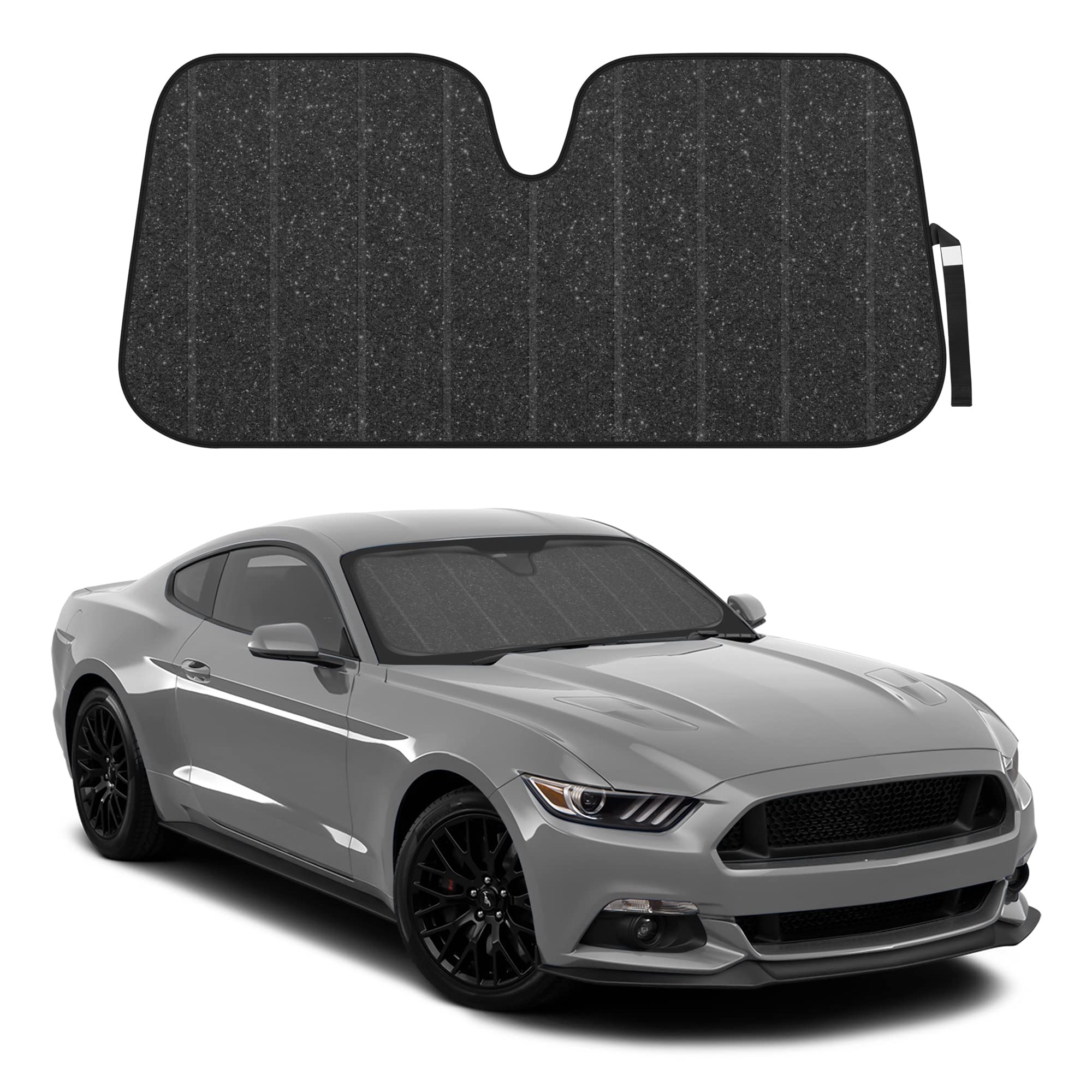 BDK PolyPro Mint Car Seat Covers for Women - Premium Car Accessories Gift Set with Carpet Floor Mats, Faux Fur Steering Wheel Cover & Bling Windshield Sunshade | Perfect for Daily Commute, Road Trips & Car Interior Protection