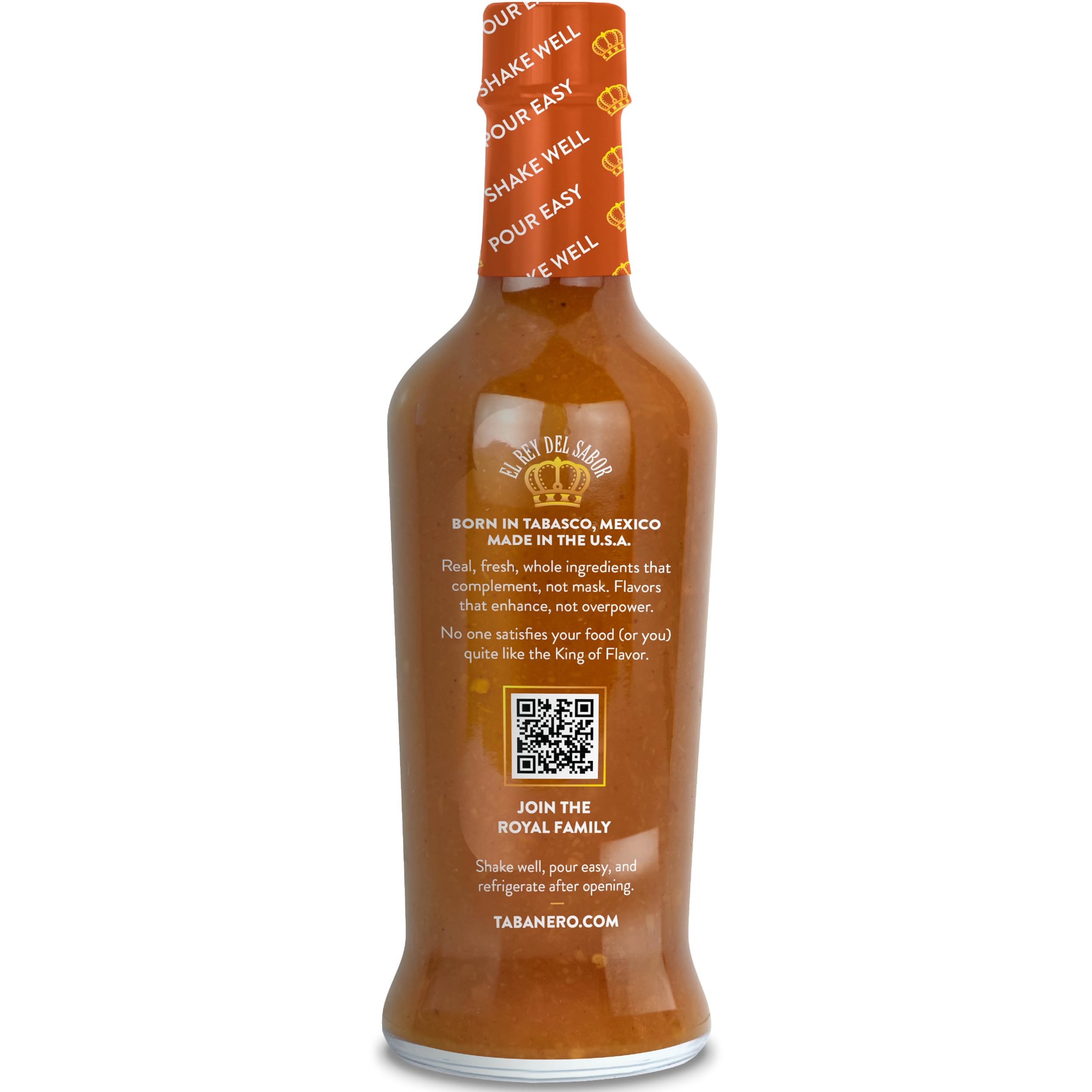 **Tabañero Habanero Hot Sauce - All Natural, Gluten Free, Low Sodium, Vegan & Kosher - Made in USA - 6-Pack (8 Oz Bottles) - Perfect for Tacos, Wings & Spicy Recipes**