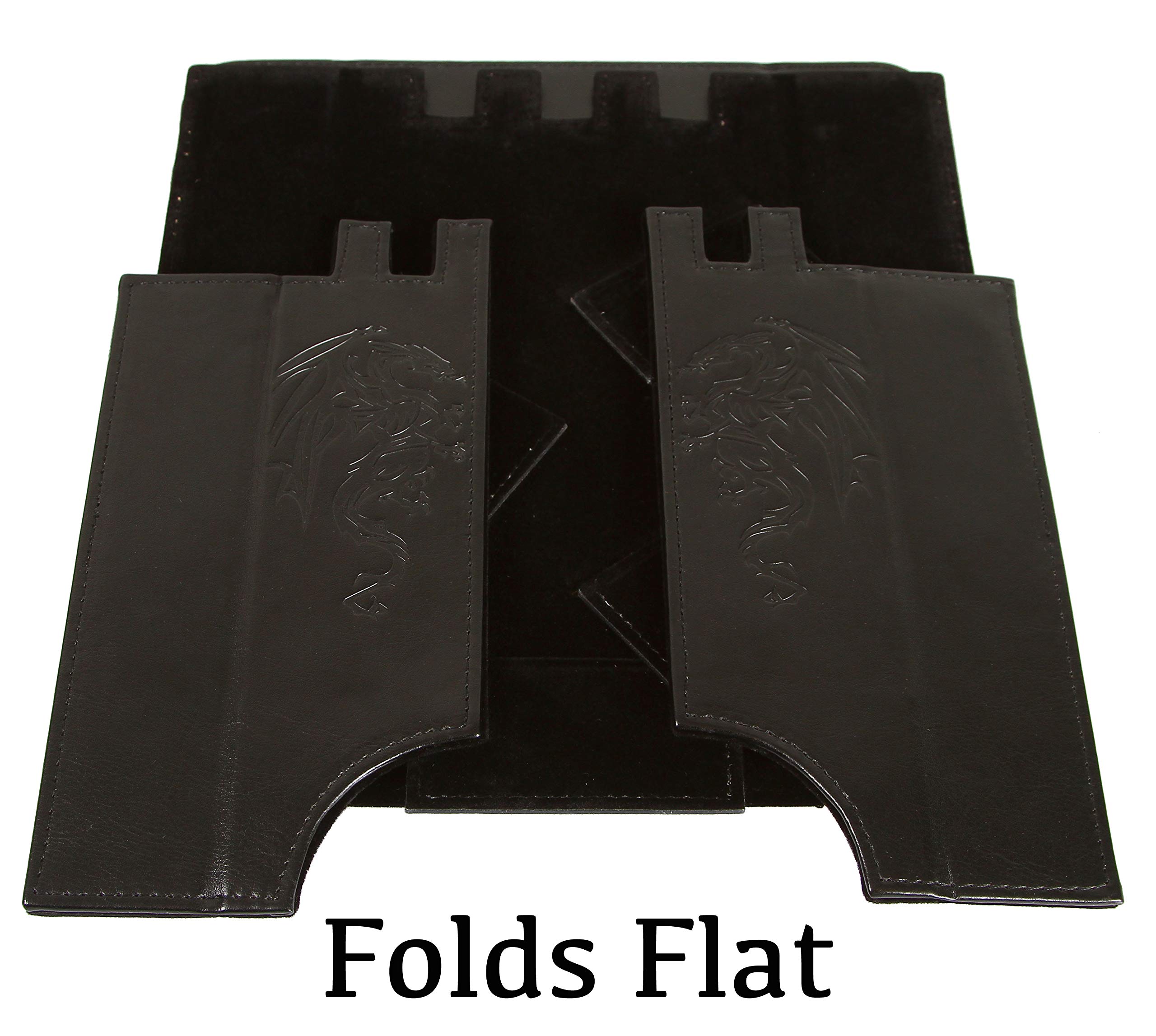 Forged Dice Co. Draco Castle Foldable Dice Tray & Dice Tower Set - Portable DND Accessories for Dungeons & Dragons, RPG, Tabletop Games - Perfect for Game Nights, Travel & Organized Play