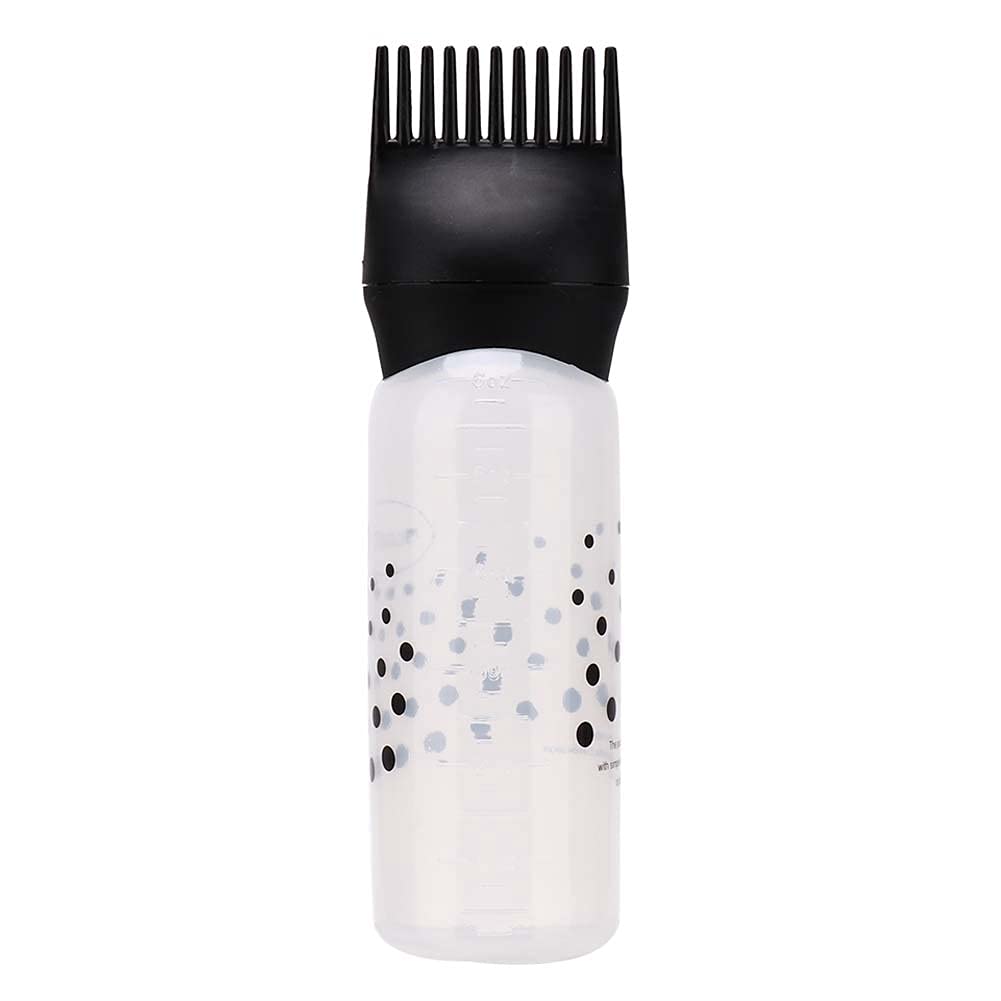 Professional Hair Color Applicator Bottles with Dye Brush - DIY Hair Coloring Kit for Salon & Home Use (Black) | Perfect for Balayage, Highlights & Root Touch-Ups