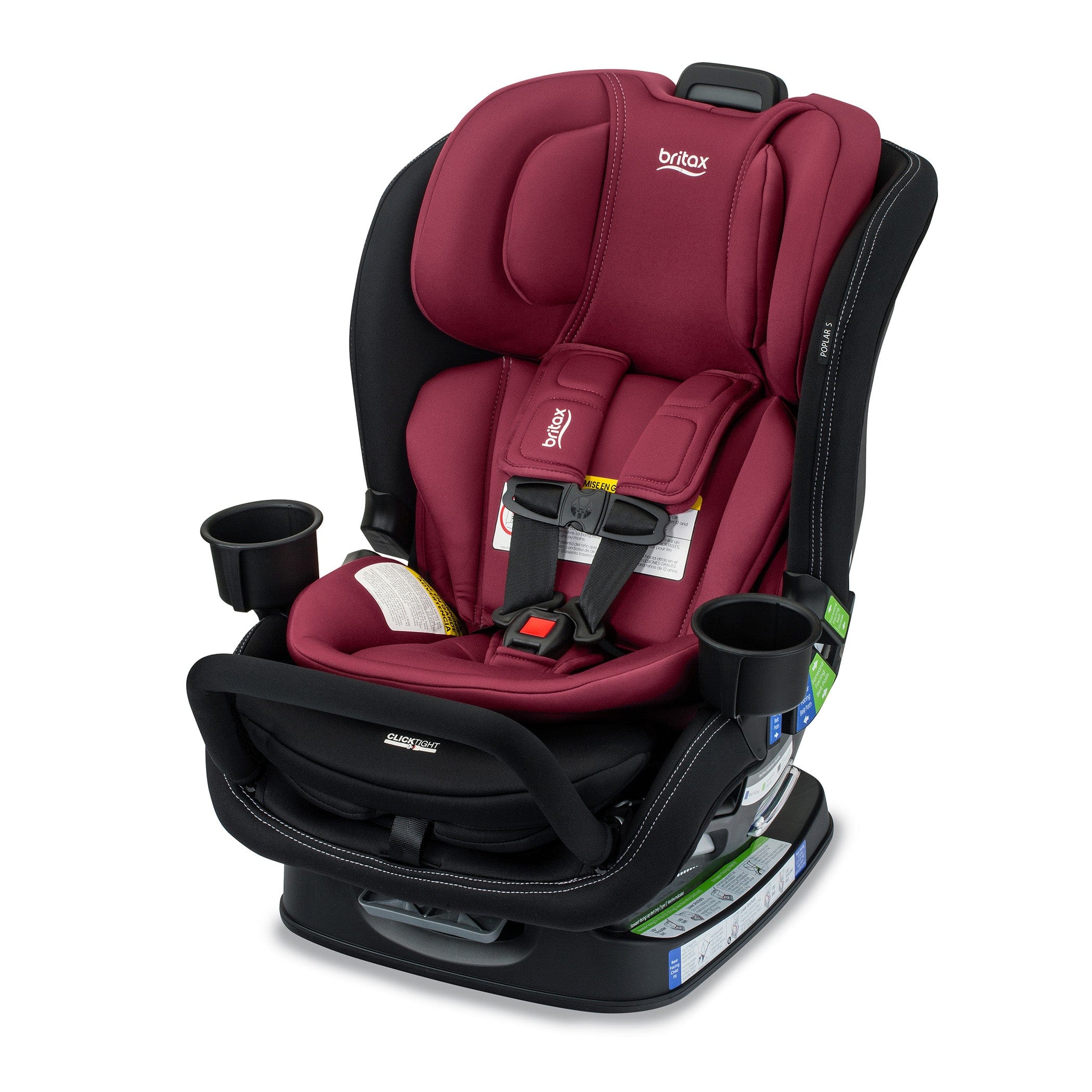 Britax Poplar S Convertible Car Seat - Safe & Comfortable for Infants to Toddlers (5-65 lbs) | Rear & Forward Facing | Easy Installation | Perfect for Family Travel & Daily Commute