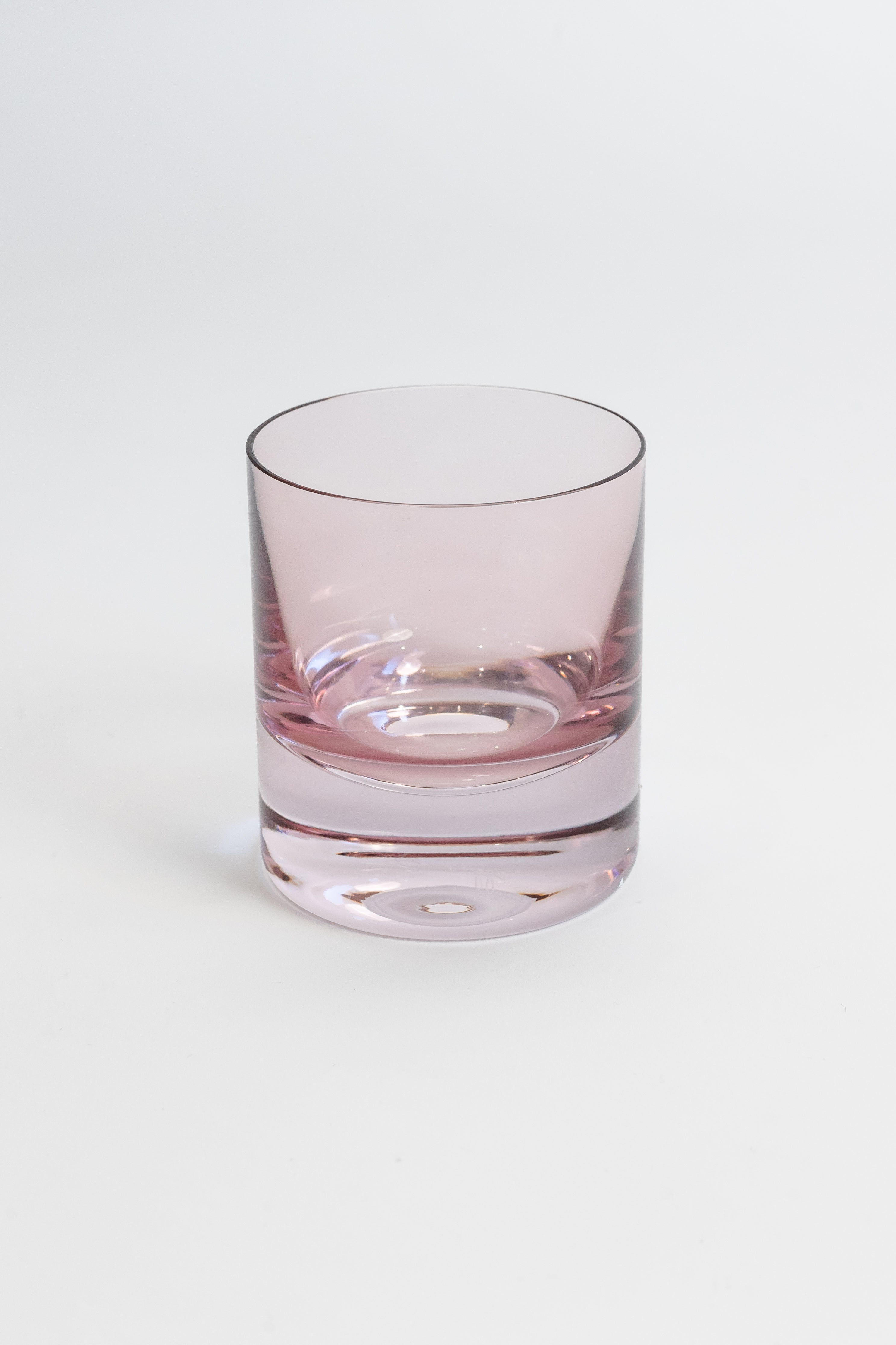 Estelle Colored Rocks Glass Set of 6 - Rose Pink Drinking Glasses for Cocktails, Whiskey & Juice | Perfect for Home Bar, Parties & Gifts