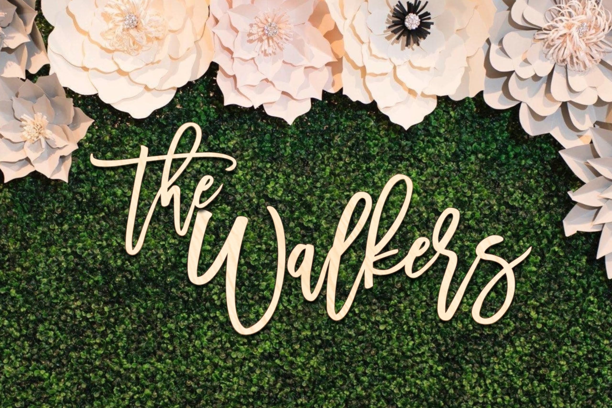 Custom Wooden Family Name Sign - Personalized Nursery & Home Decor - Choose Size & Fonts - Perfect for Baby Rooms, Weddings & Housewarming Gifts