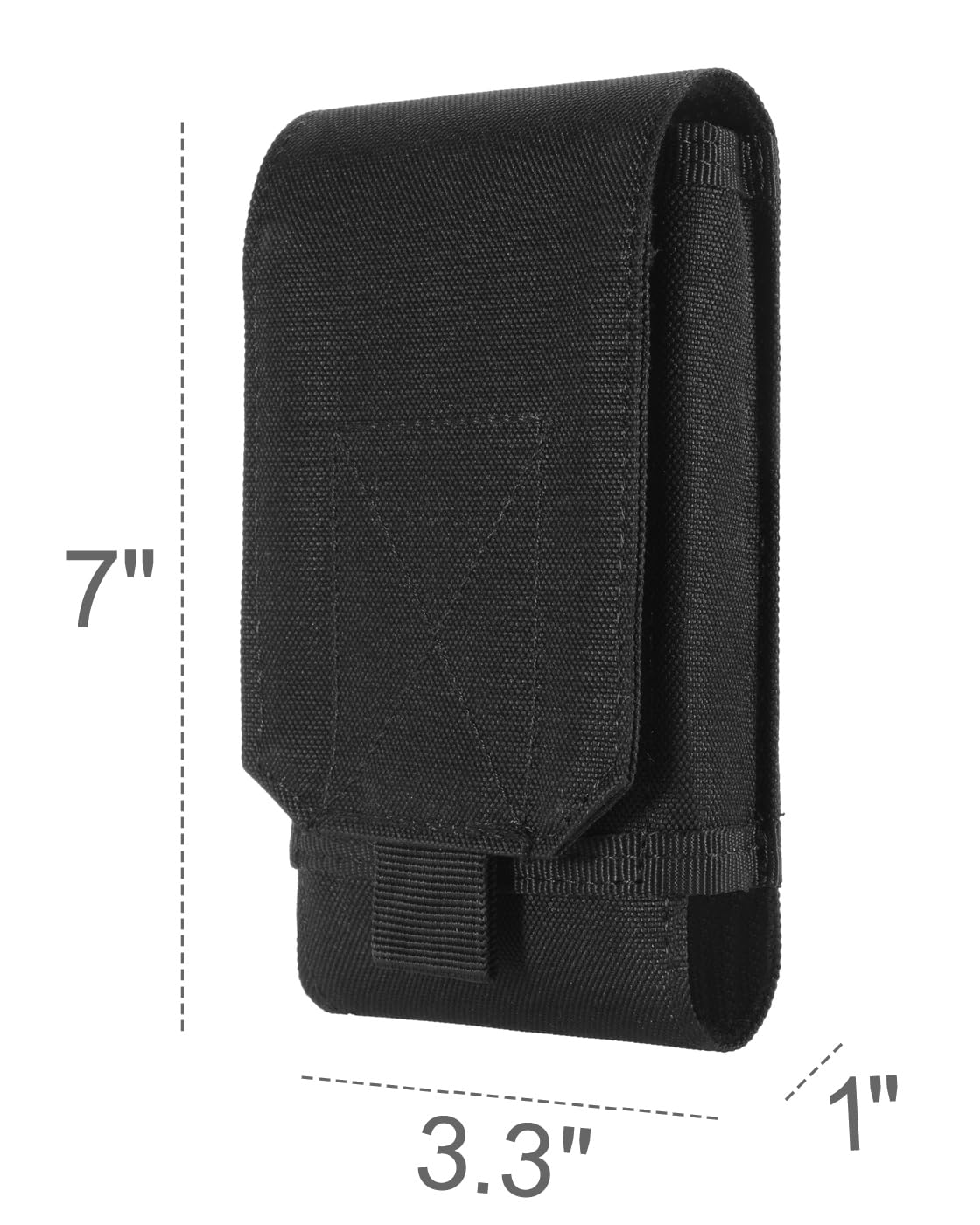 Urvoix Black Army Camo Molle Pouch - Tactical Phone Holster Case for iPhone 16 Pro Max/15 Pro Max/14/13/12 Pro Max & 16/15/14 Plus - Perfect for Outdoor Adventures, Hiking, and Military Use
