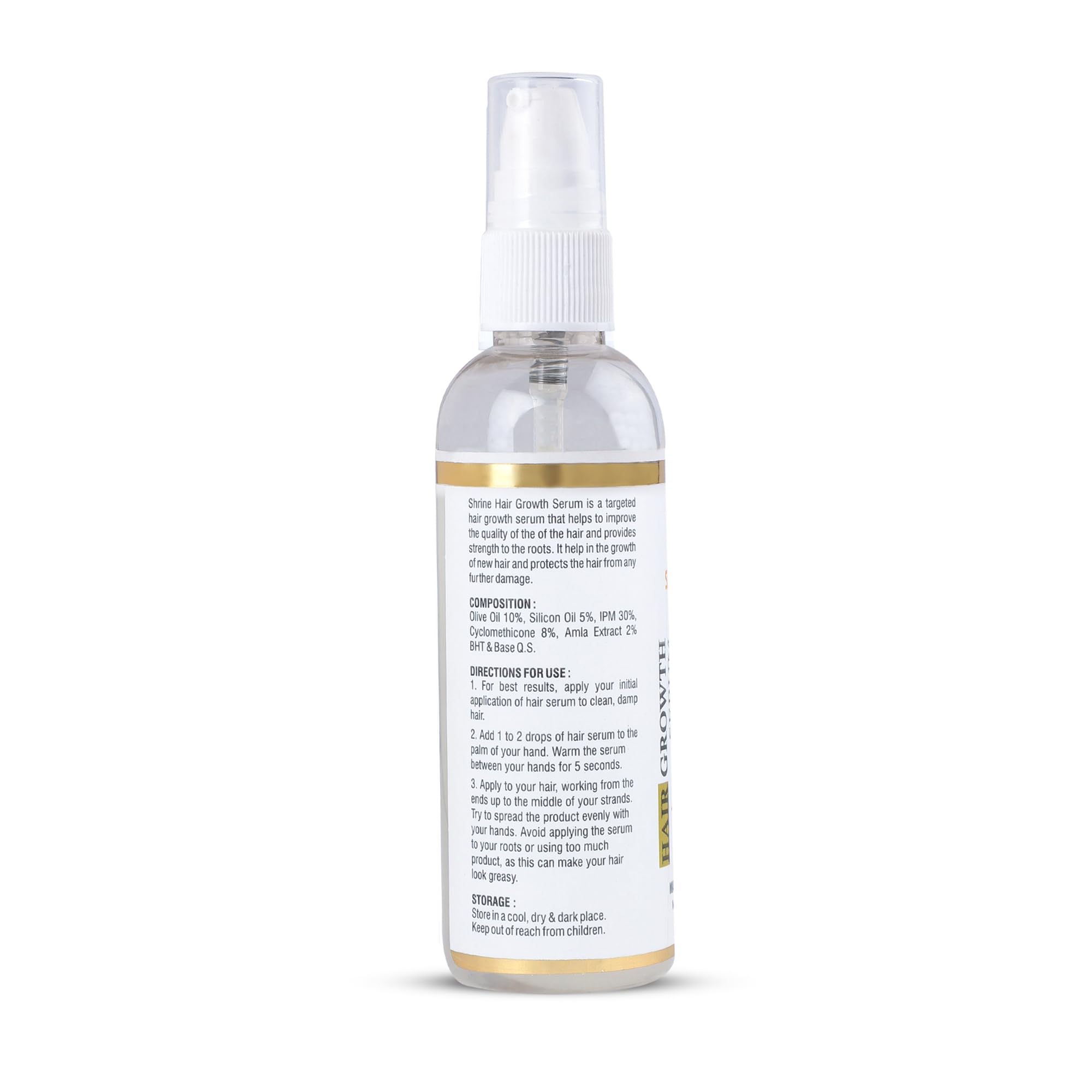 Shrine Smoothing Hair Serum for Dry, Frizzy Hair - 100ml Hair Growth Treatment with Argan Oil for Hair Fall Control & Stronger Strands | Perfect for Daily Use & Heat Styling Protection