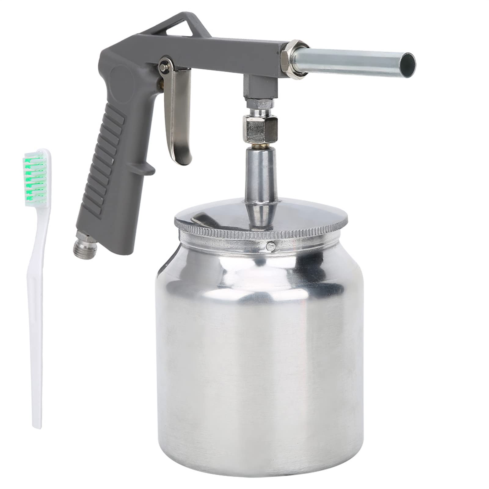 Professional HVLP Air Spray Gun with 750ML Aluminum Cup - Pneumatic Paint Sprayer Kit for Automotive, Furniture, Walls & Doors - Includes Clean Brush for Easy Maintenance - Perfect for DIY Projects & Professional Use