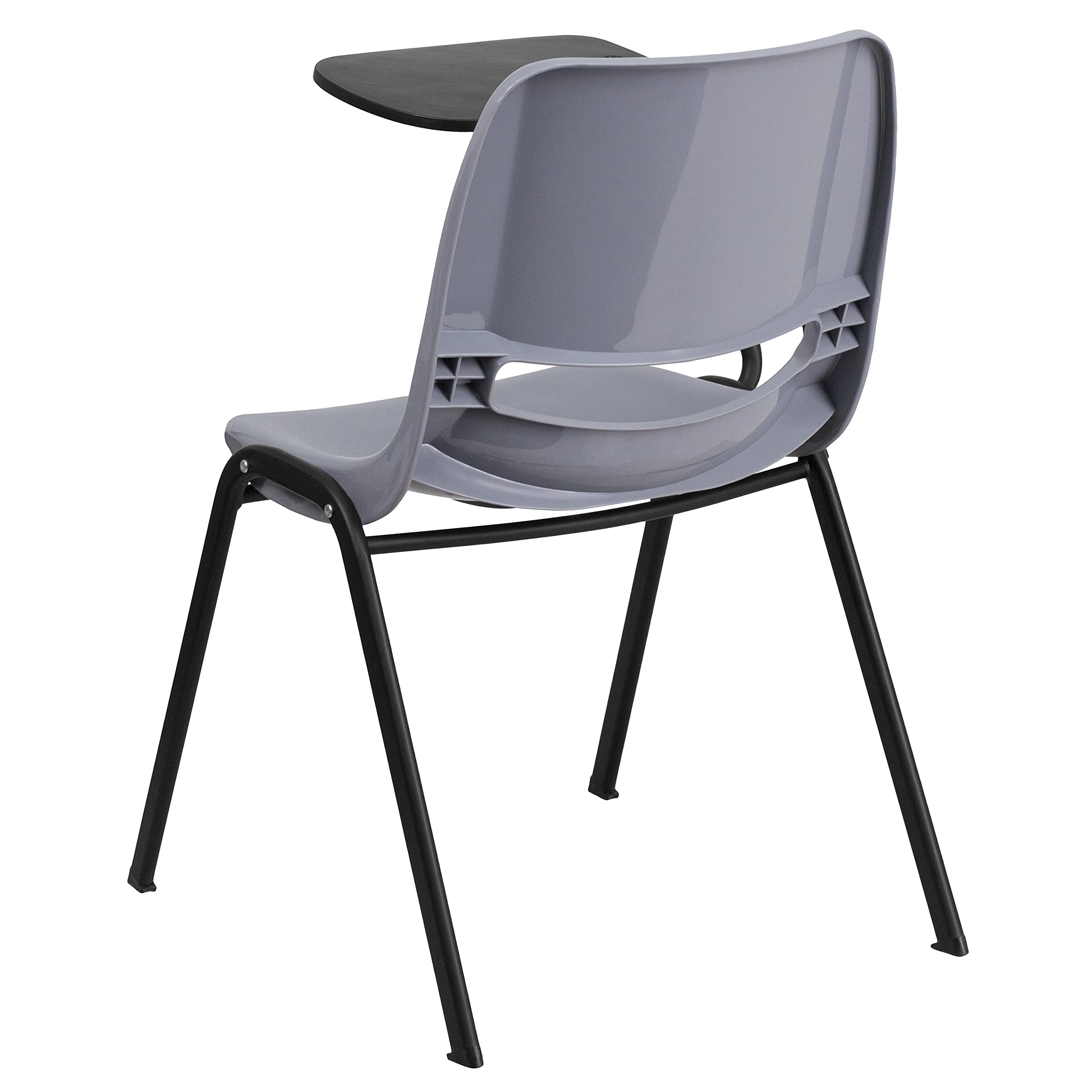 5 Pack Gray Ergonomic Office Chair with Flip-Up Tablet Arm - Right Handed Comfort Support for Home, Office & Conference Room Use