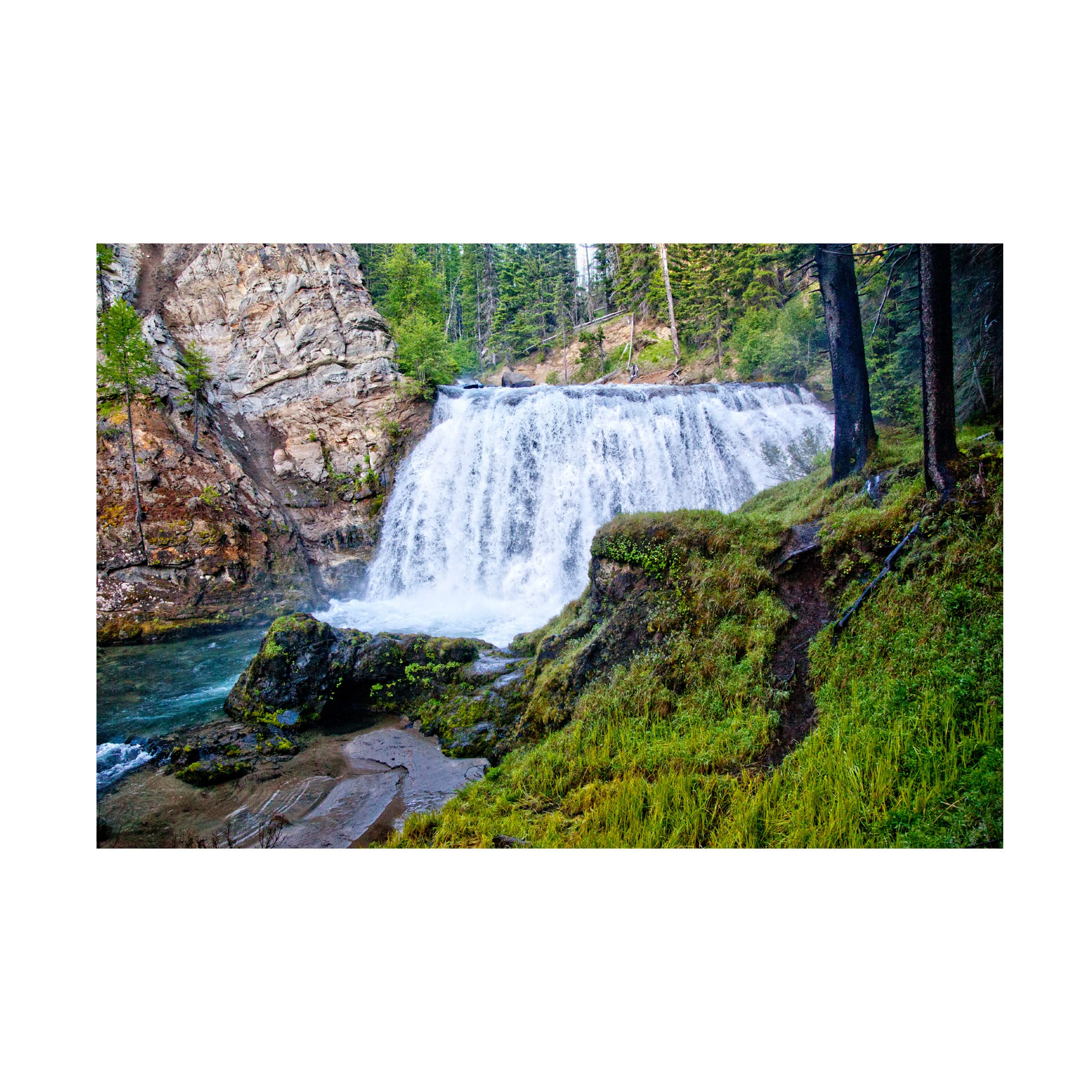 Michael Broom 'South Fork Falls' Canvas Wall Art Print - Nature Landscape Painting for Living Room, Bedroom & Office Decor | Trademark Fine Art Collection