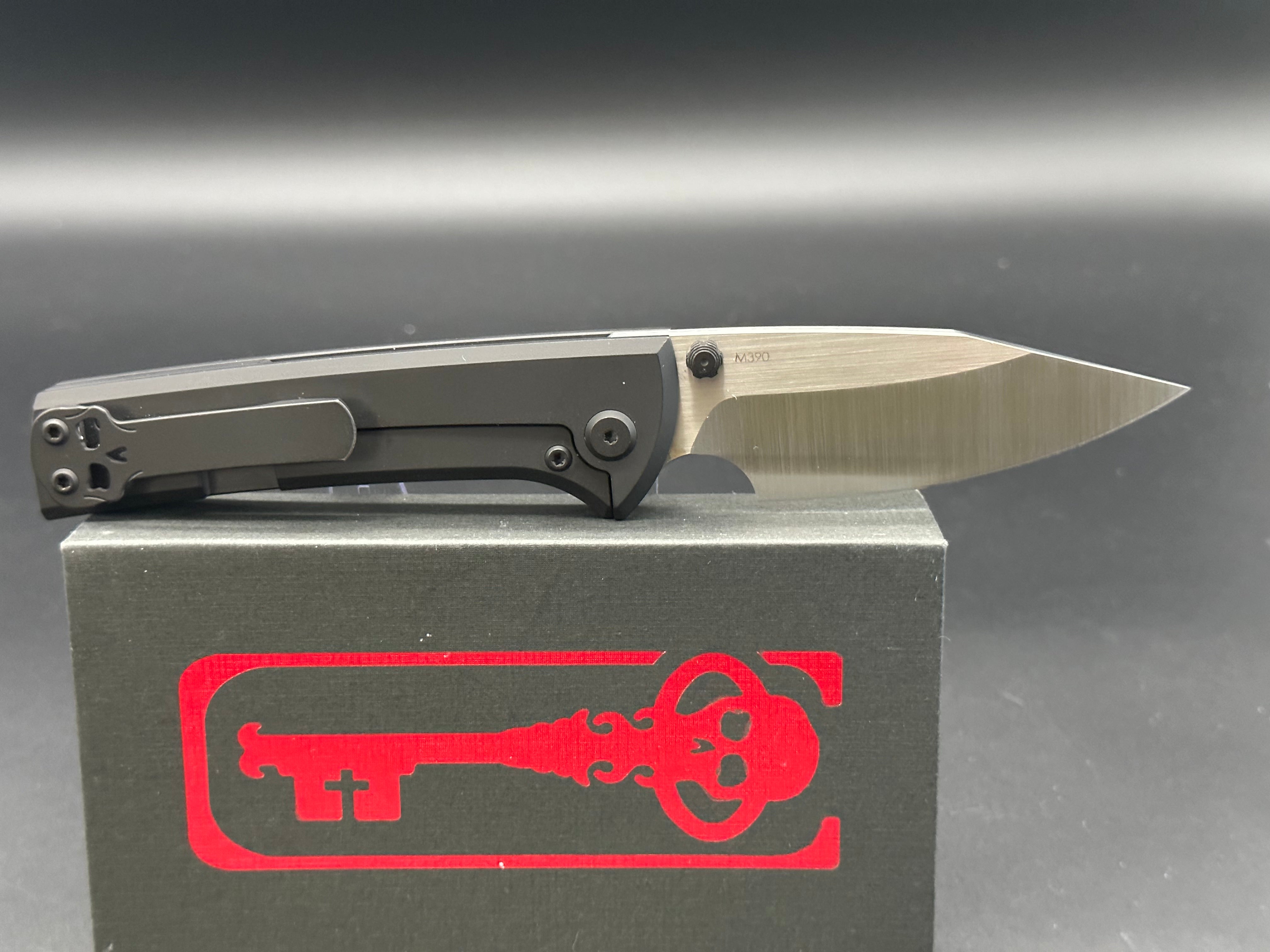 Chaves Scapegoat Folding Knife - Premium Titanium Handle & Fanatic Edge Mods for Outdoor, EDC, and Tactical Use