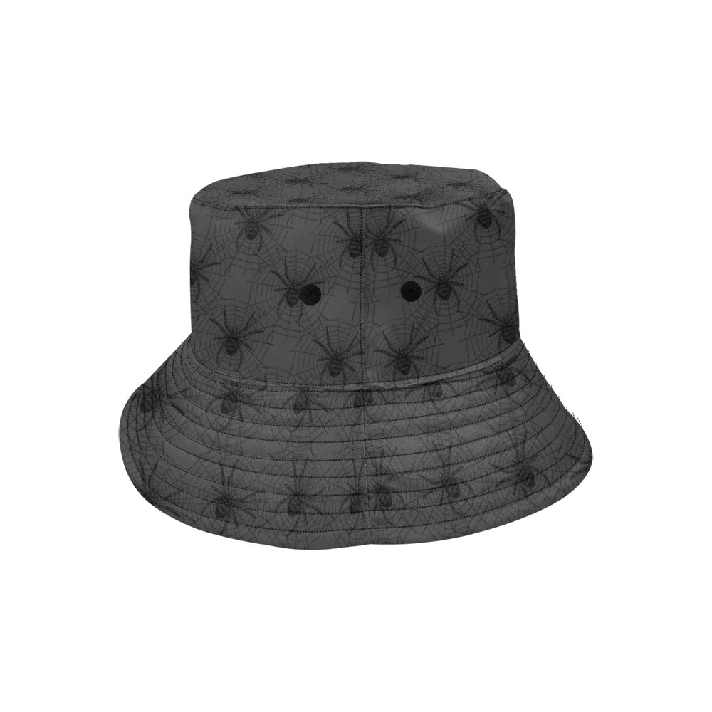 Black Spiders Bucket Hat for Men & Women - Stylish Sun Protection Outdoor Hat for Hiking, Fishing, and Beach Activities