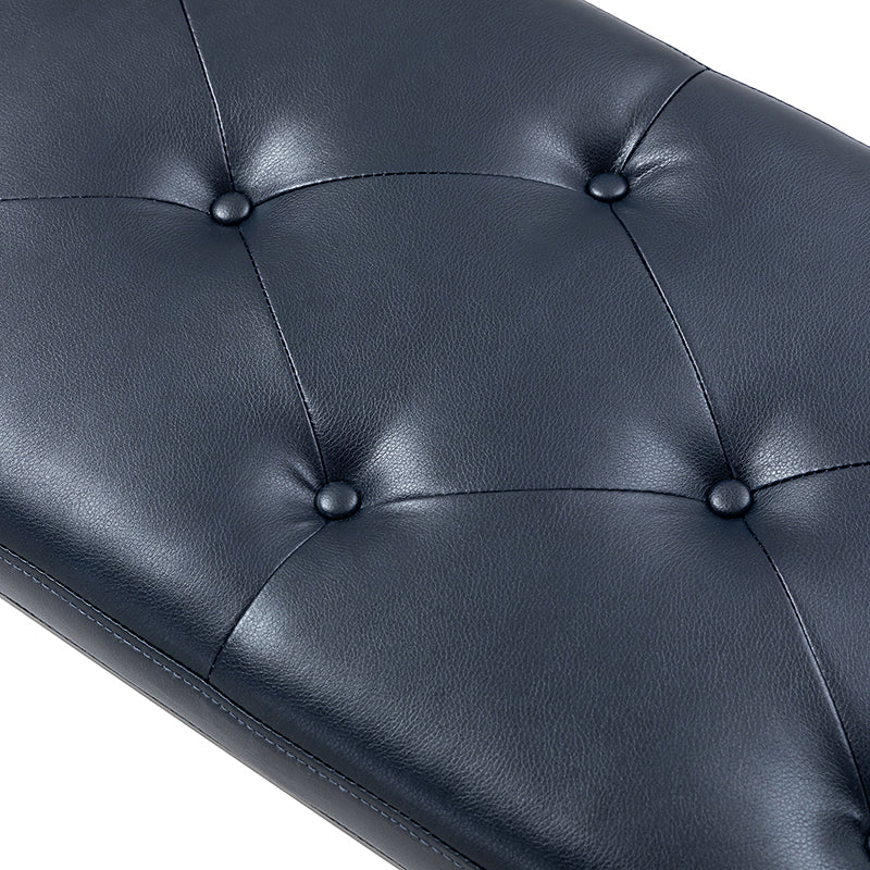 Johannes Upholstered Bench - Stylish Storage Ottoman with Tufted Cushion, Modern Entryway Bench for Bedroom, Living Room & Hallway - Perfect for Seating, Storage & Home Decor