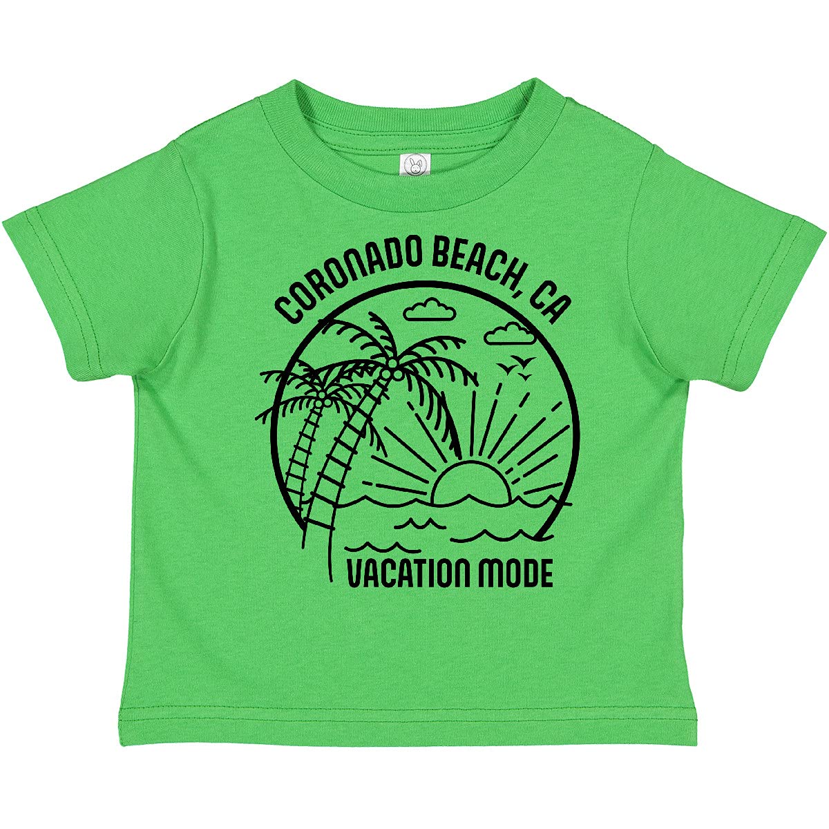 Inktastic Summer Vacation Mode Coronado Beach California Toddler T-Shirt - Cute Graphic Tee for Boys & Girls - Beach Trip Outfit, Family Vacation Shirt, Casual Toddler Clothing