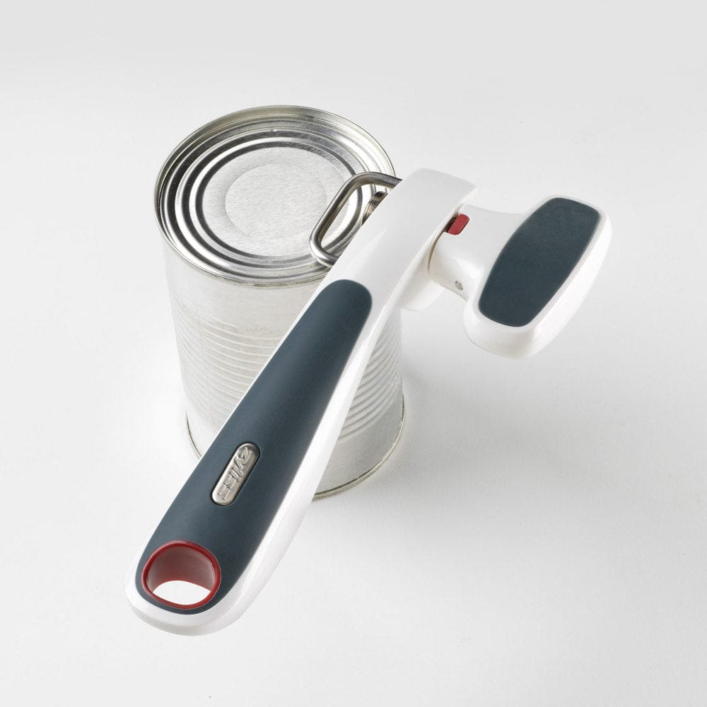 Zyliss Safe Edge Can Opener - Smooth Cutting, No Sharp Edges - Perfect for Kitchen, Camping & Emergency Preparedness