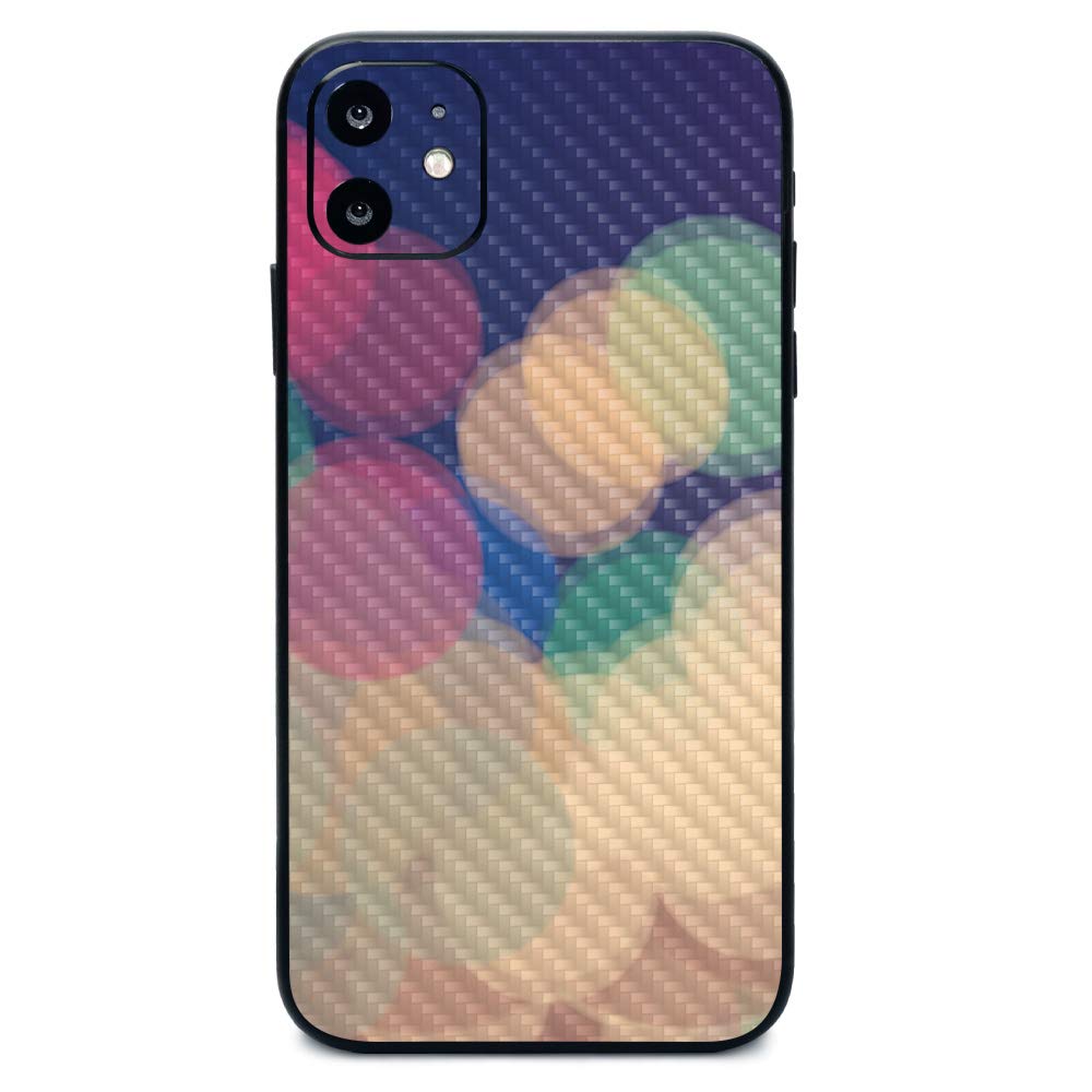 MightySkins Carbon Fiber Skin for Apple iPhone 11 - Acid | Protective & Durable Textured Cover | Easy to Apply & Remove | Made in USA | Perfect for Daily Use, Travel & Style Protection