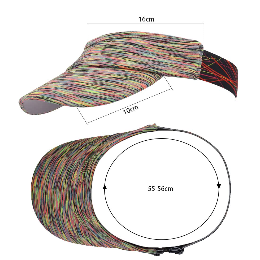 Women's Sun Visor Hats for Running & Sports - Men's Quick Dry Golf & Tennis Visor Caps - Perfect for Outdoor Activities, Jogging, Beach & Summer Protection