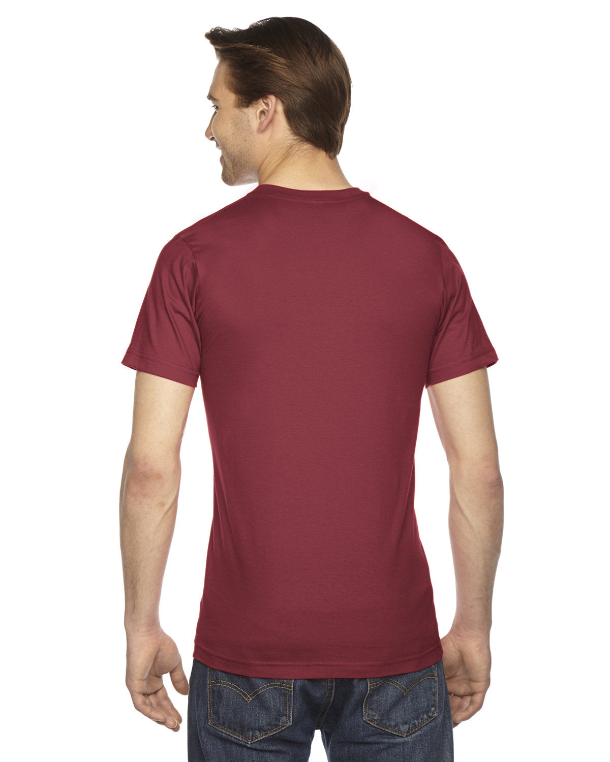 American Apparel 2001W Unisex Fine Jersey Short Sleeve T-Shirt - Soft Cotton Tee for Men & Women - Perfect for Casual Wear, Gym, and Everyday Outfits