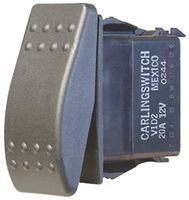 CARLING TECHNOLOGIES VLD2S00B-AZC00-000 Rocker Switch DPDT 20A Black - 10 Pack for Marine, RV & Industrial Electrical Applications