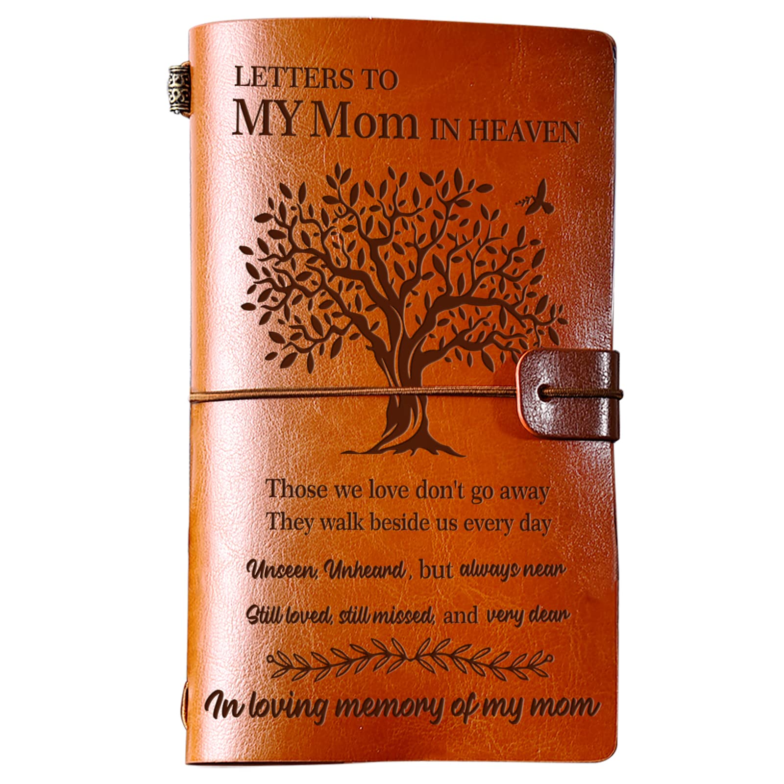 Memorial Gifts for Loss of Mother - Refillable Travel Photo Diary Journal, Bereavement Sympathy Gift for Mom | Thoughtful Mothers Day Gift, Letters to My Mom in Heaven Keepsake | Comforting Remembrance for Those We Love Don't Go Away | Perfect for Grieving, Healing & Honoring Memories