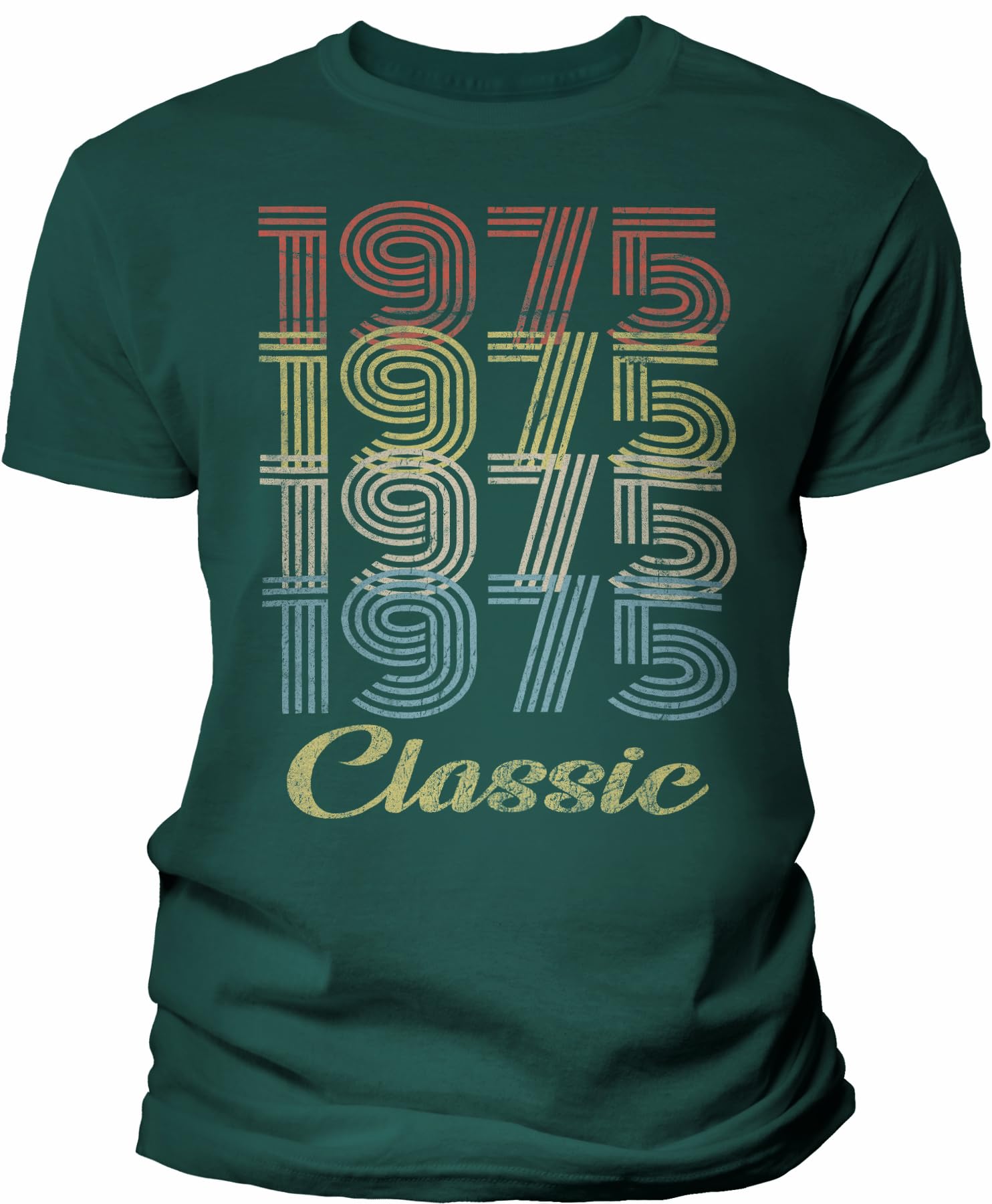 Vintage 1975 Classic 50th Birthday T-Shirt for Men - Perfect 50th Birthday Gift Idea - Great for Parties, Celebrations & Milestone Events