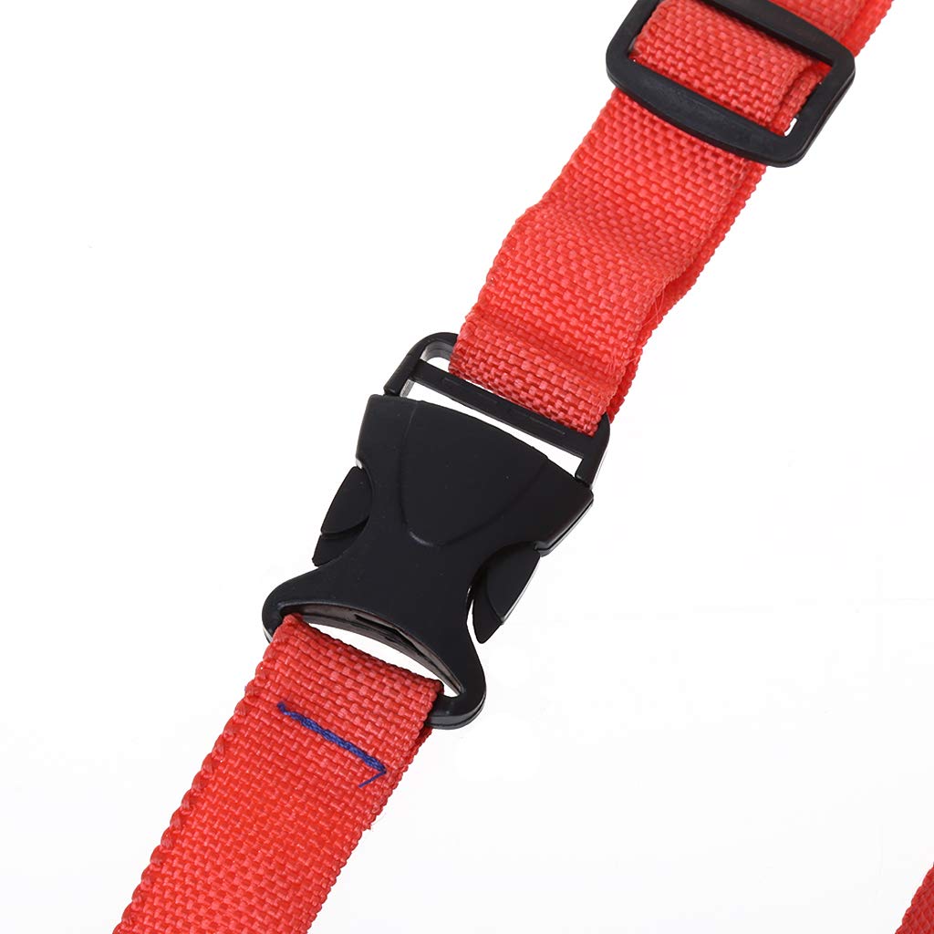 Adjustable Bicycle Safety Seat Belt for Kids - 1m Child Bike Back Seat Strap, Universal for Motorcycle & Electric Bike - Red - Perfect for Family Cycling & Commuting
