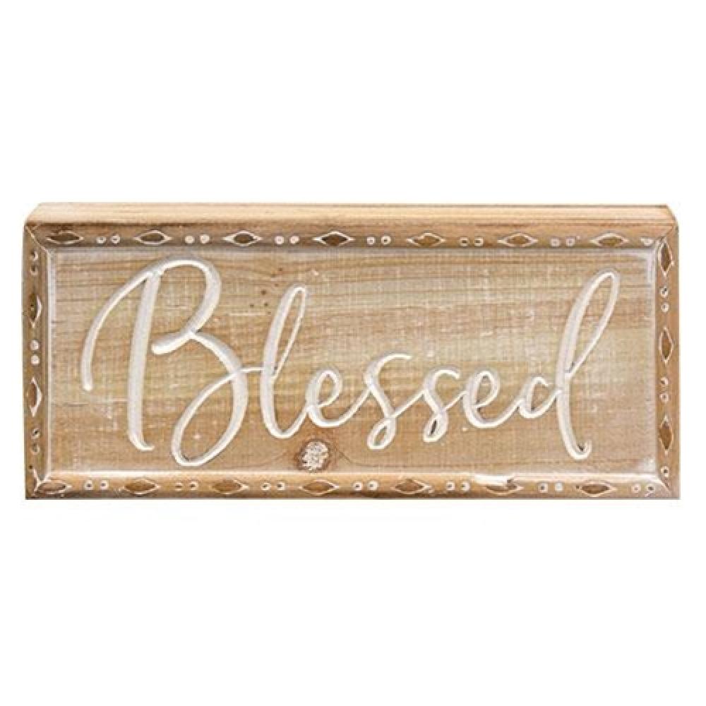 Blessed Sign - Inspirational Home Decor for Wall, Room & Office - Perfect for Gifts, Prayer Spaces & Meditation Areas