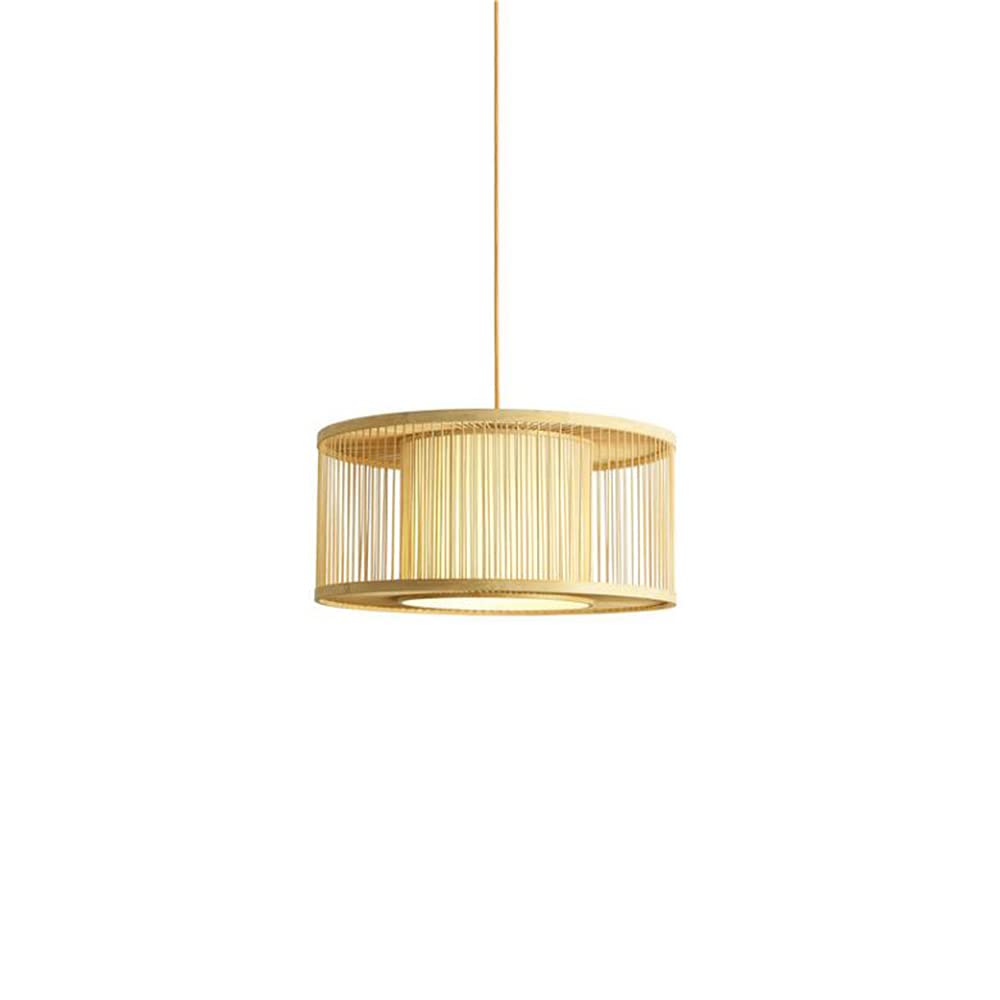 Birdcage Bamboo Chandelier - Handwoven Rattan Wicker Pendant Light with Natural Woven Lampshade | Eco-Friendly Restaurant, Bar & Home Decor Lighting | Perfect for Boho, Coastal & Tropical Interior Design
