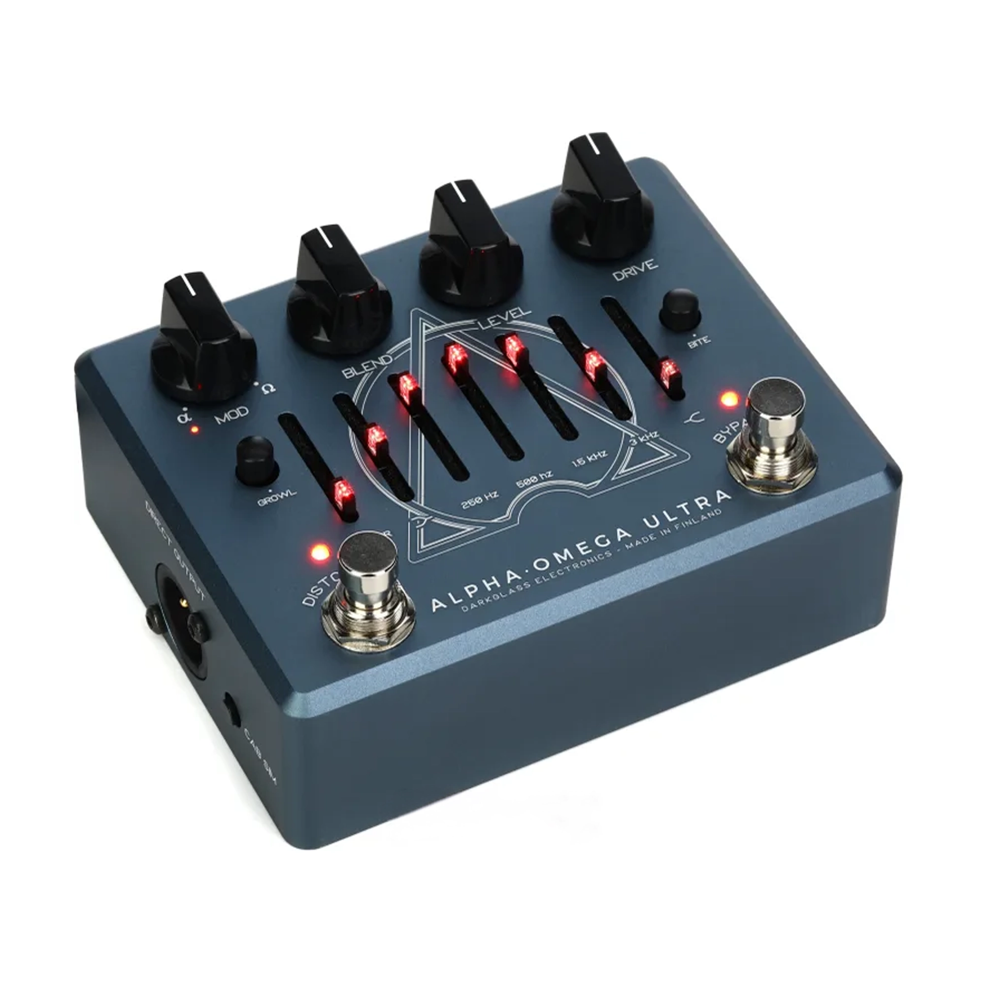 Darkglass Alpha Omega Ultra Bass Preamp Pedal - Professional Bass Guitar Effects Pedal for Recording & Live Performance