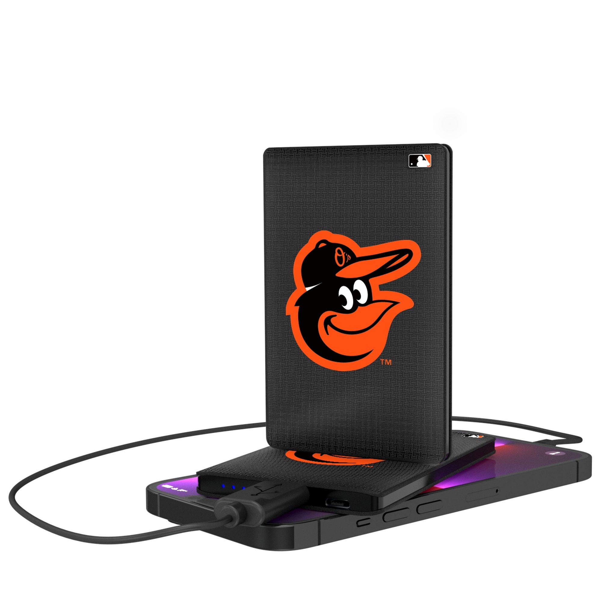 Portable Baltimore Orioles Themed 2500mAh Credit Card Sized Power Bank - Perfect for Travel, Commuting & Emergency Charging