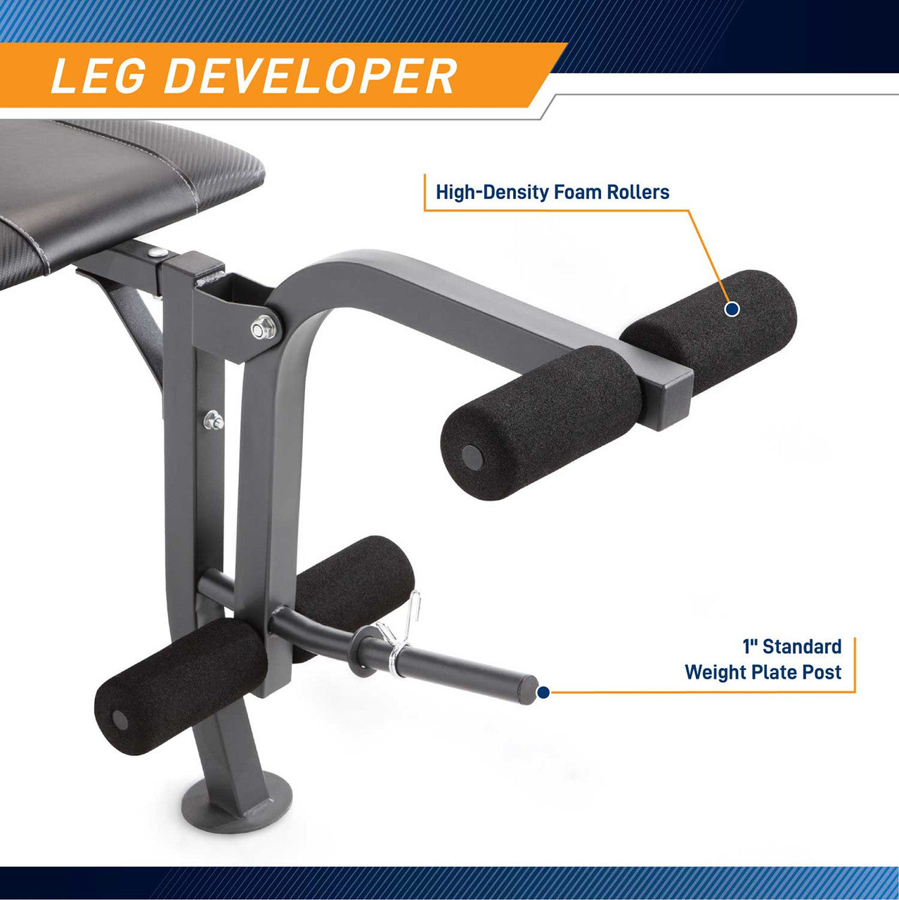 Marcy Diamond Elite MD 2082W Standard Weight Bench with 100lb Weight Set - Home Gym Equipment for Strength Training & Fitness Workouts