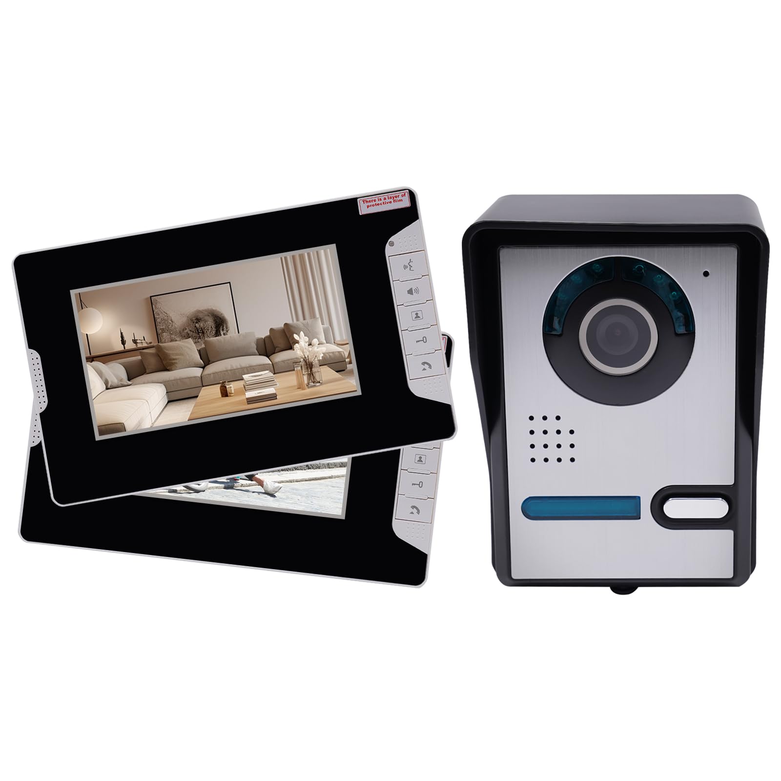 Biniliubi Video Intercom System for Home - 2-Way Audio Doorbell Camera, Monitor & Cable Intercom with Call, Unlock & Conversation - Perfect for Family Houses, Apartments & Secure Entry Control