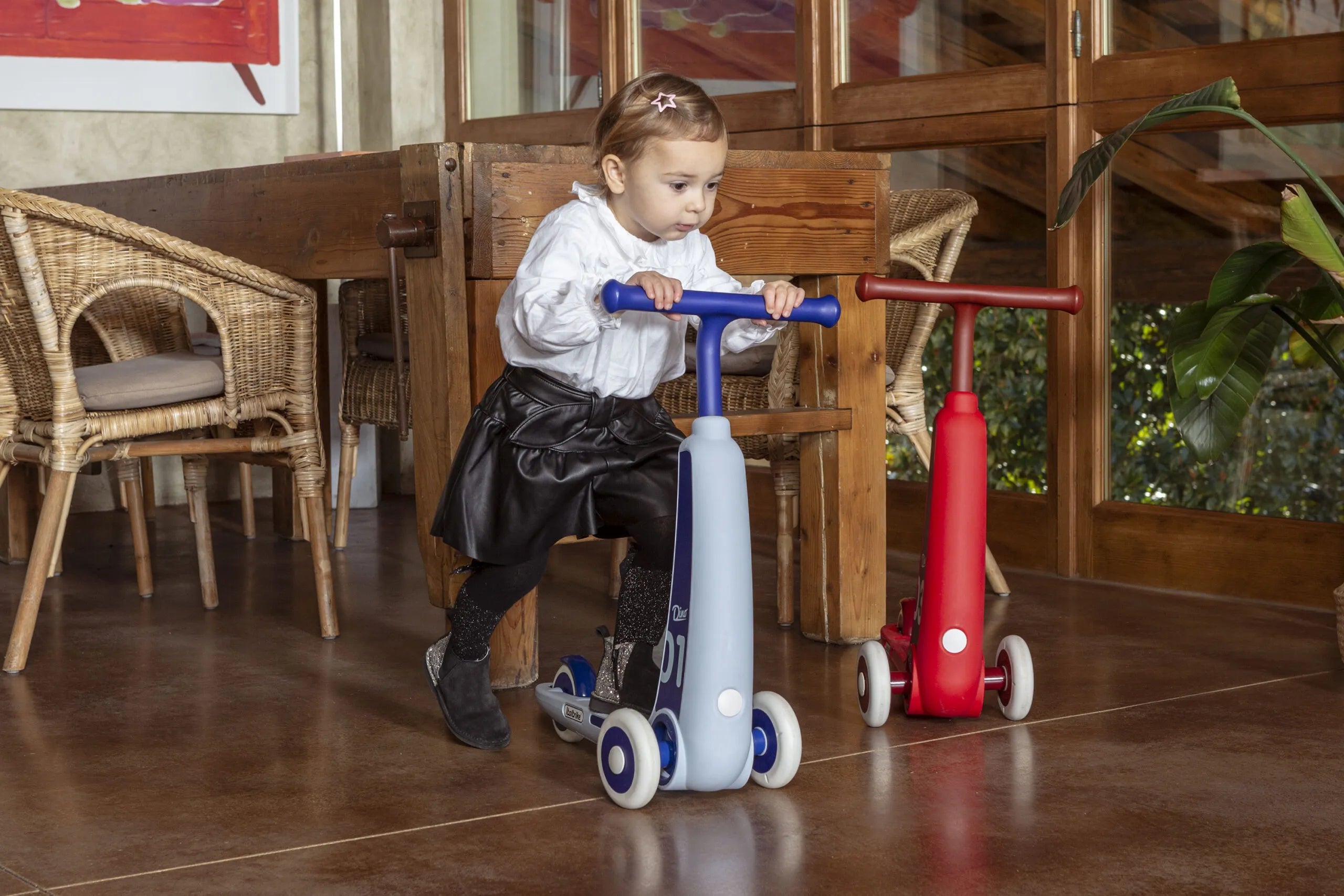 Italtrike Mini Eolo Dino Scooter - 3 Wheel Kids Scooter for Ages 2-5 | Dinosaur Design, Adjustable Handlebar | Perfect for Outdoor Play, Backyard Fun & Preschool Riding