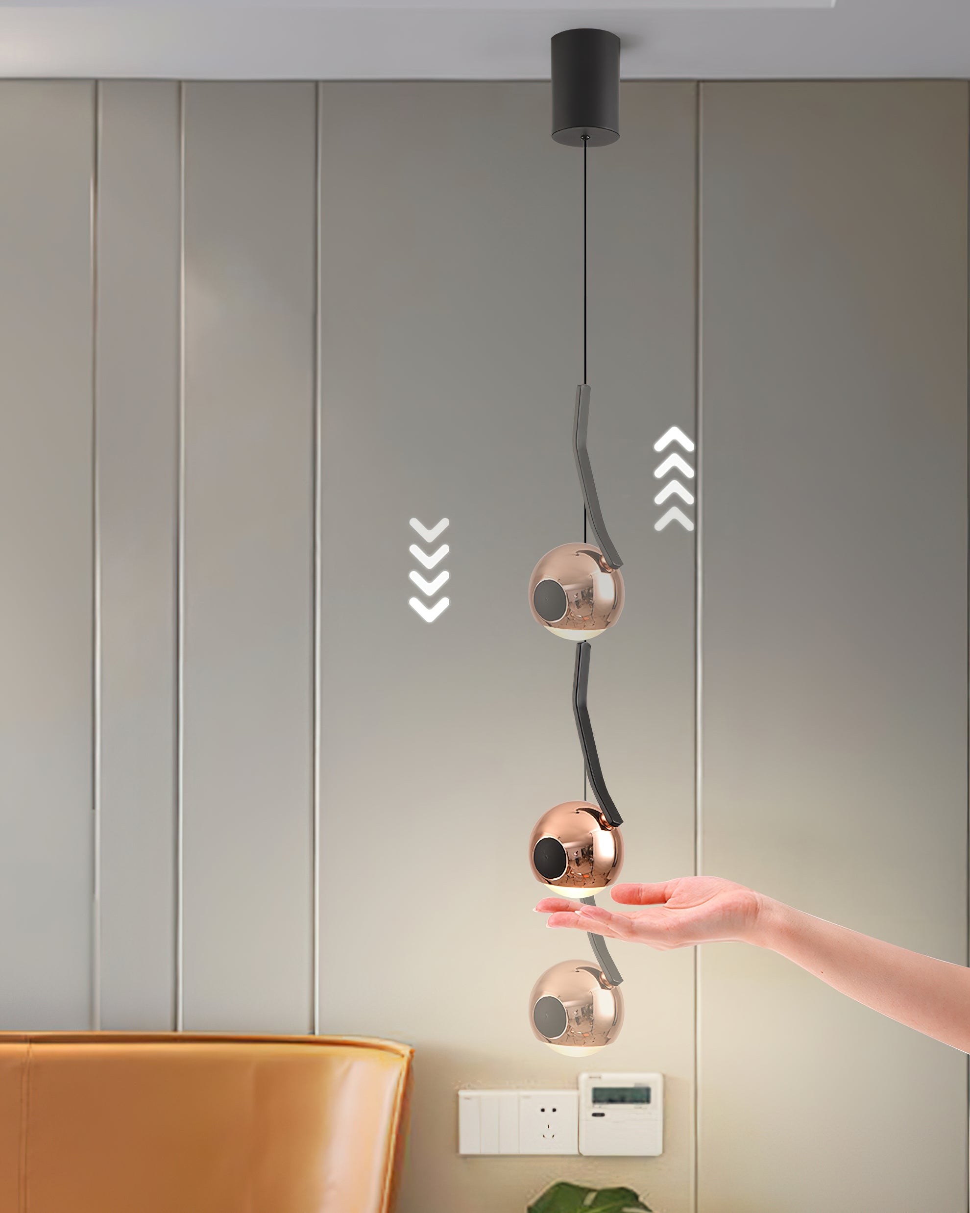 Chalfis Modern Pendant Light - Elegant Hanging Lamp for Kitchen Island, Dining Room, and Living Room Decor - Energy Efficient LED Lighting Fixture
