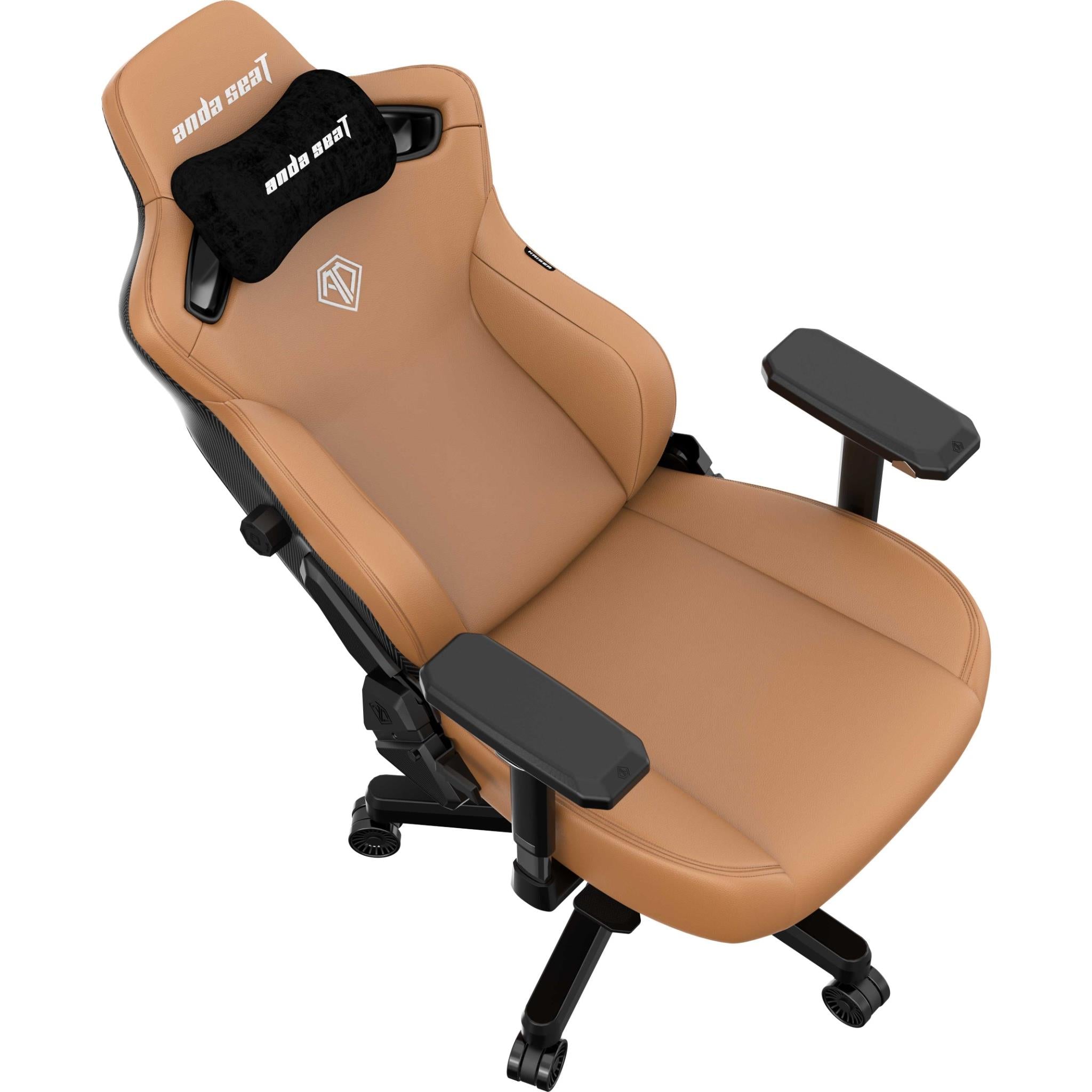 Anda Seat Kaiser 3 Series Premium Ergonomic Gaming Chair - Large Size, Brown Leather - Perfect for PC Gaming, Office Work & Home Theater Comfort