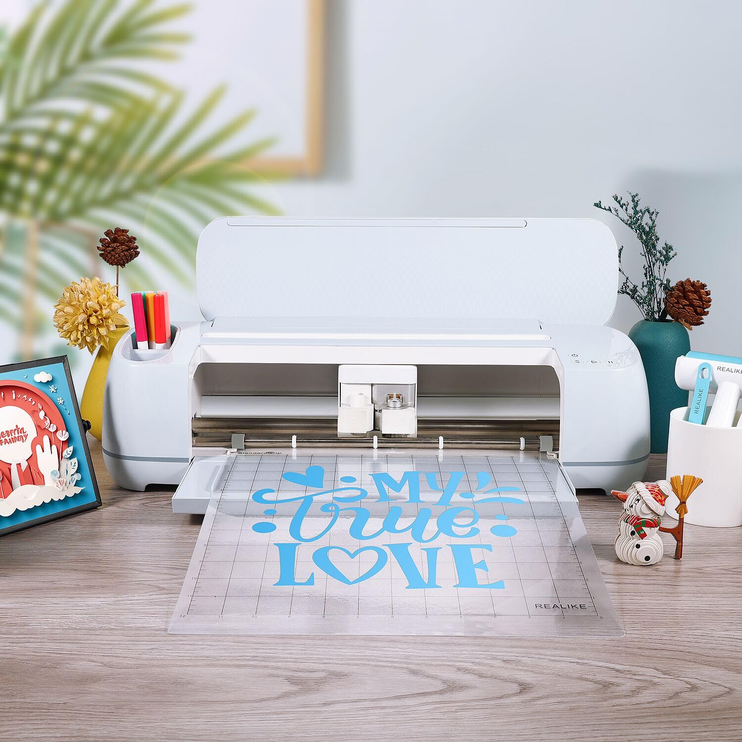 12x12 Self-Healing Cutting Mat for Cricut Maker 3/Maker/Explore 3/Air 2/Air/One - Non-Slip Gridded Adhesive Craft Mat with StandardGrip 3 Mats - Perfect for Vinyl Cutting, Scrapbooking & DIY Craft Projects