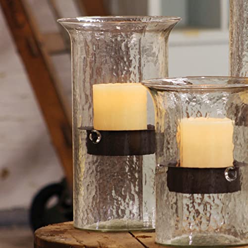 BLACK FOREST DECOR Glass Mountain Candle Holder - Medium Size Handcrafted Home Decor for Table Centerpiece, Wedding Decorations & Cozy Ambiance