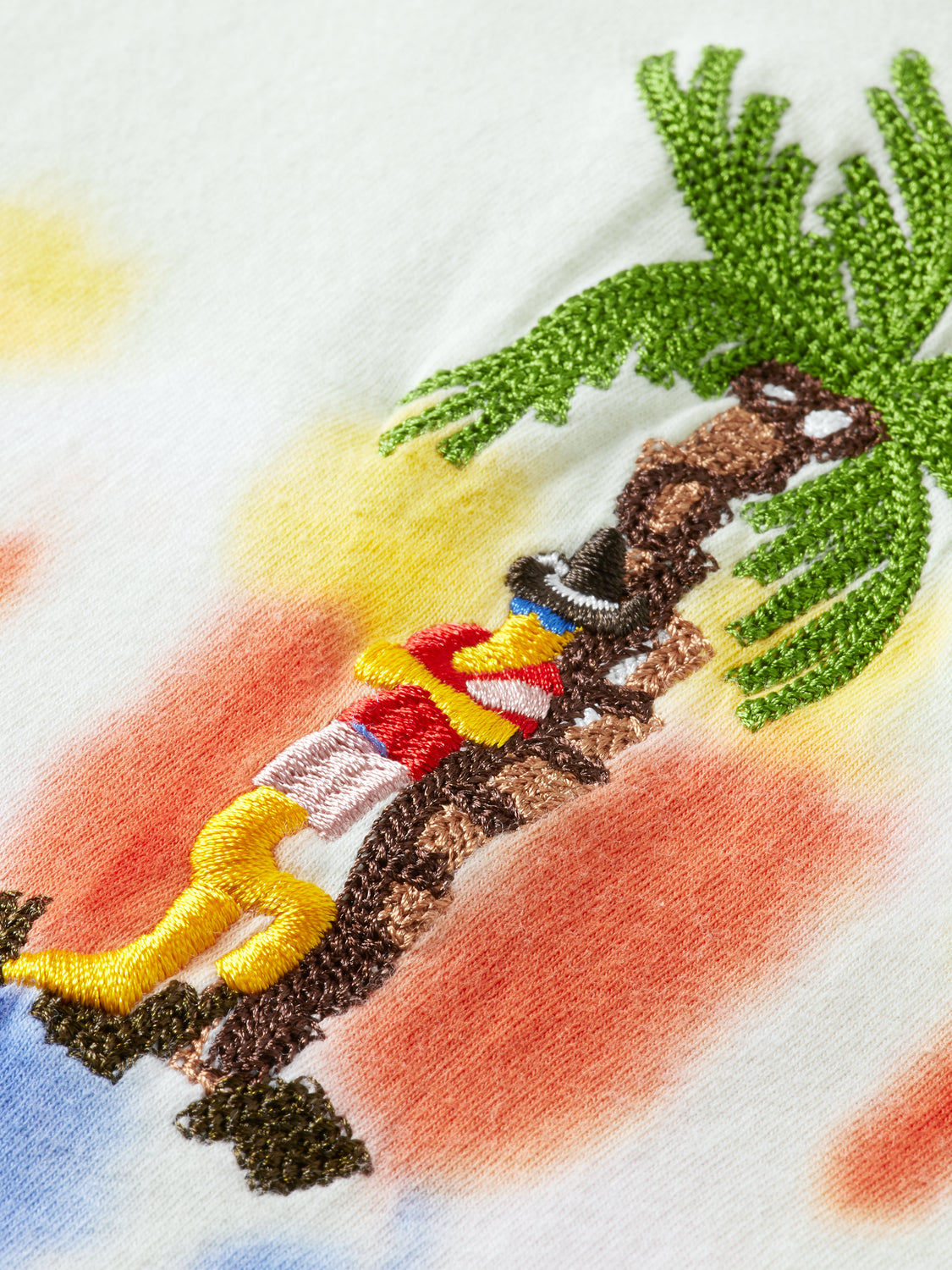 By The Palm Tie Dye T-Shirt for Women - Soft & Comfortable Casual Tee - Perfect for Beach, Summer & Festival Outfits
